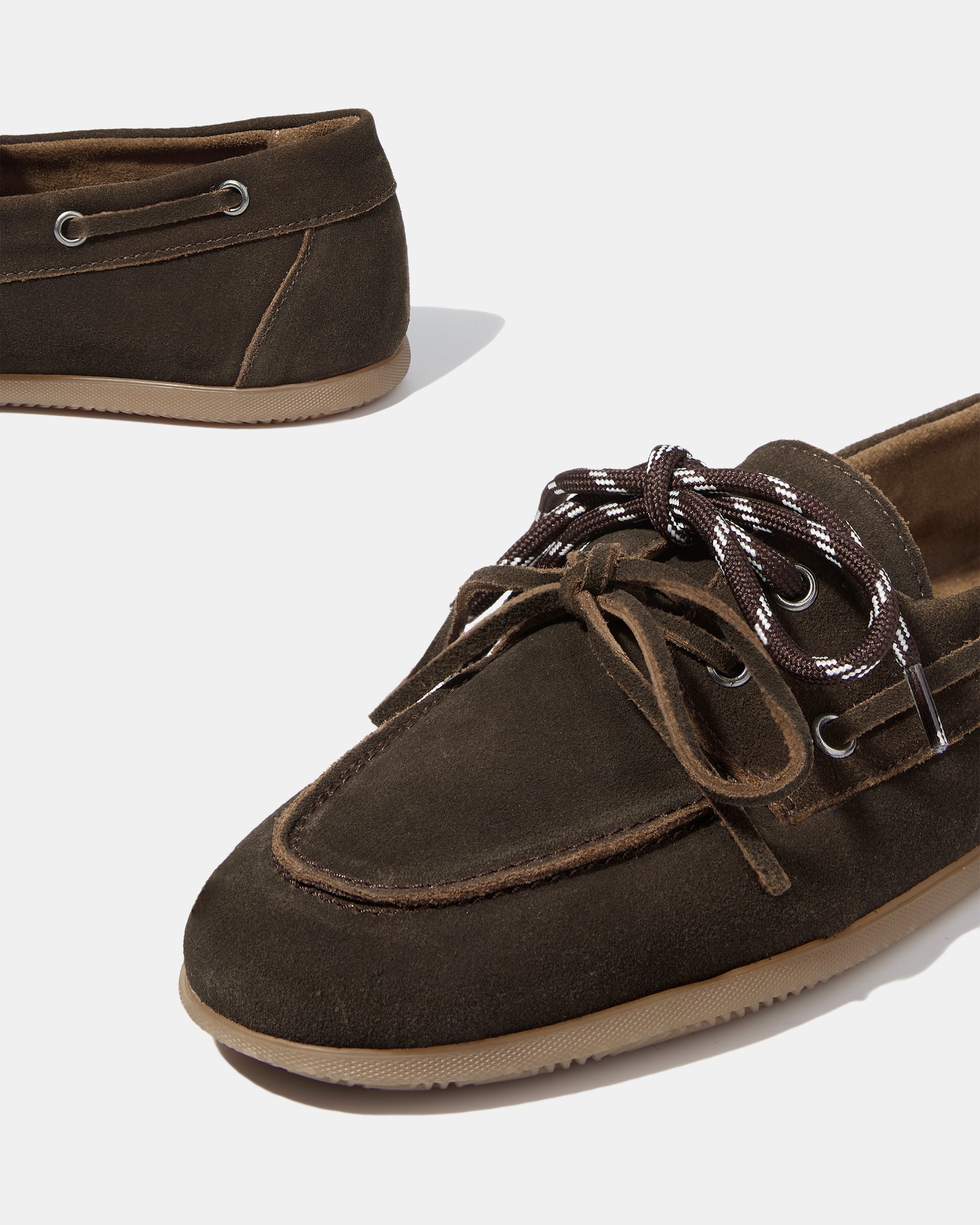 Темно-коричневые мокасины из замши - Image 4 of 5