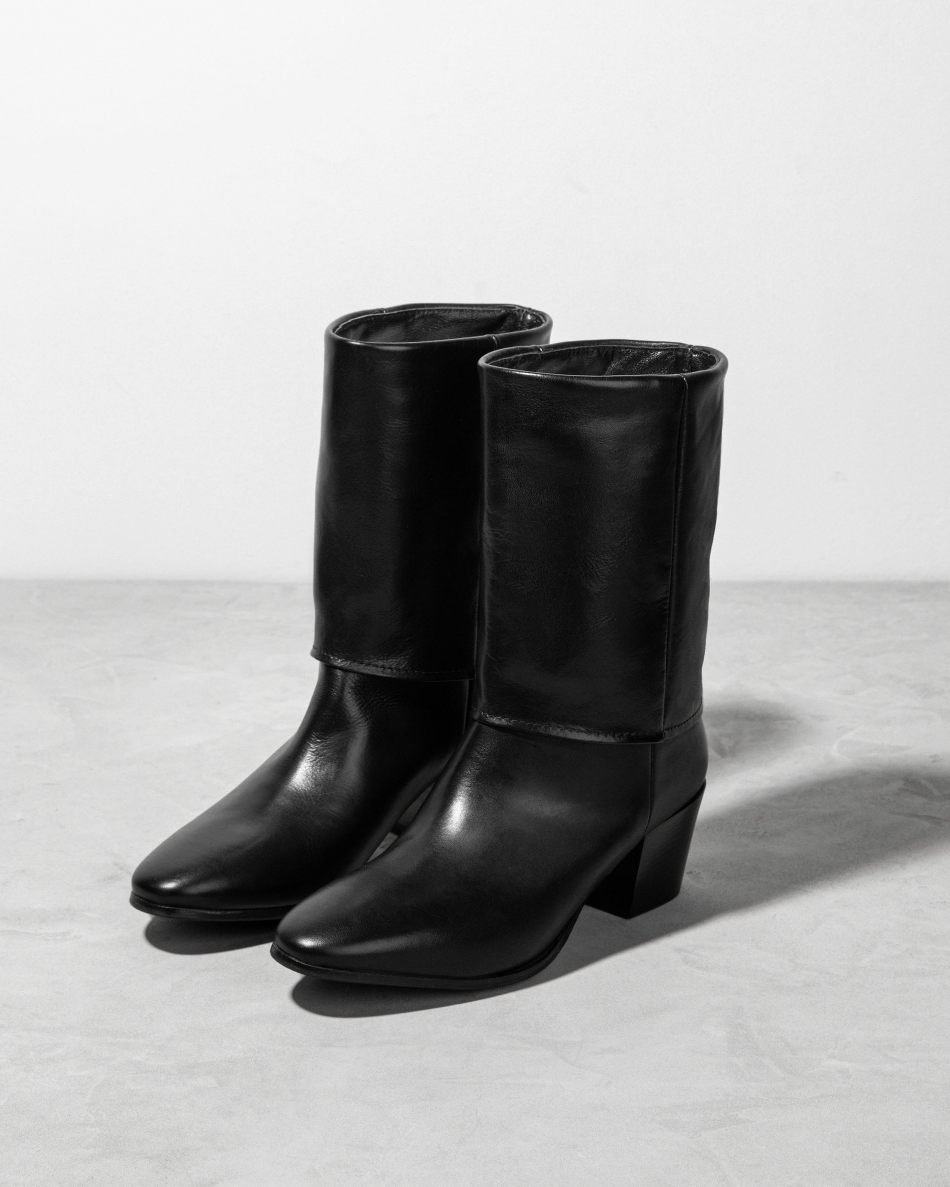 Черные кожаные полусапоги - Image 2 of 4