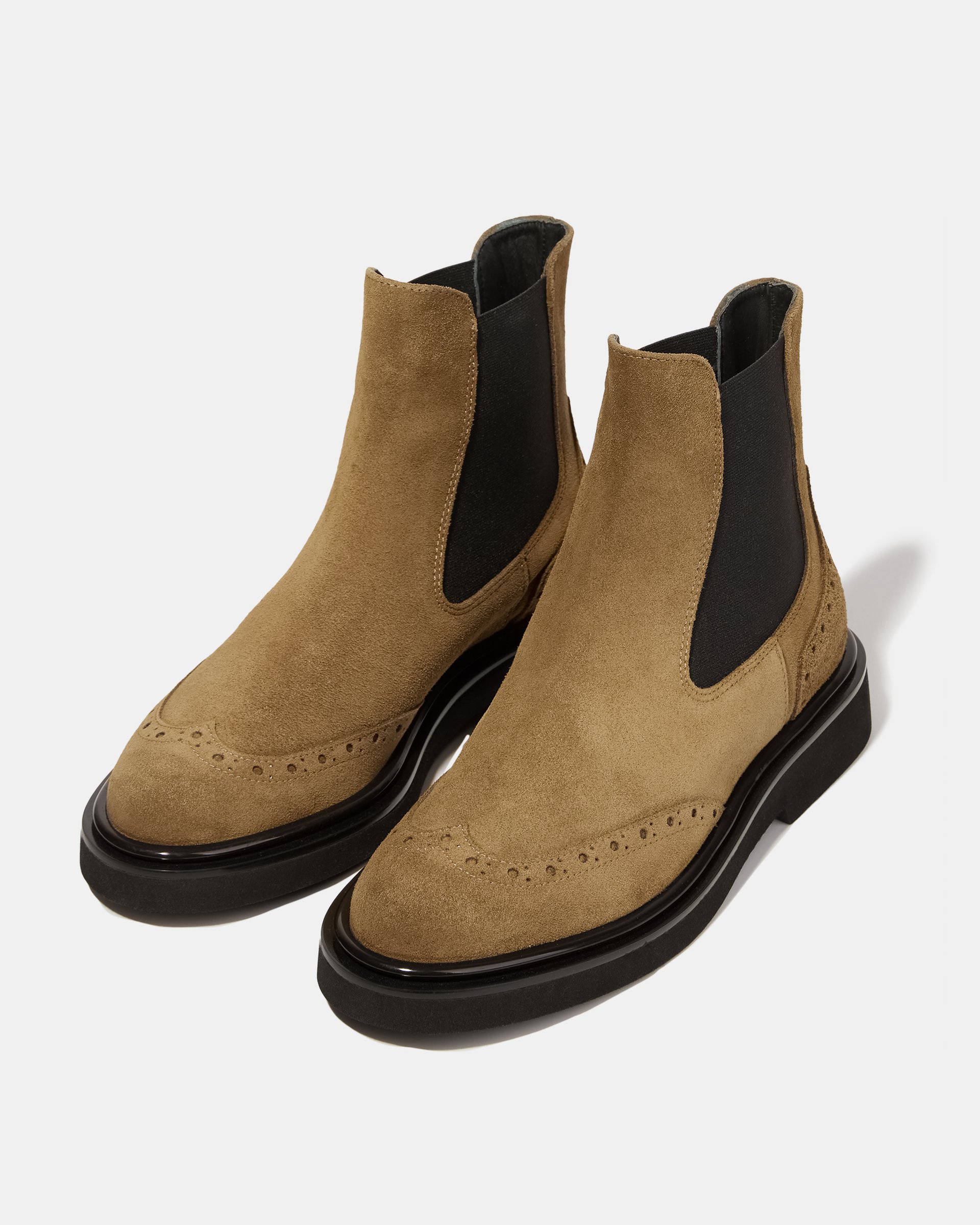 Ботинки челси из замши горчичного цвета - Image 2 of 4