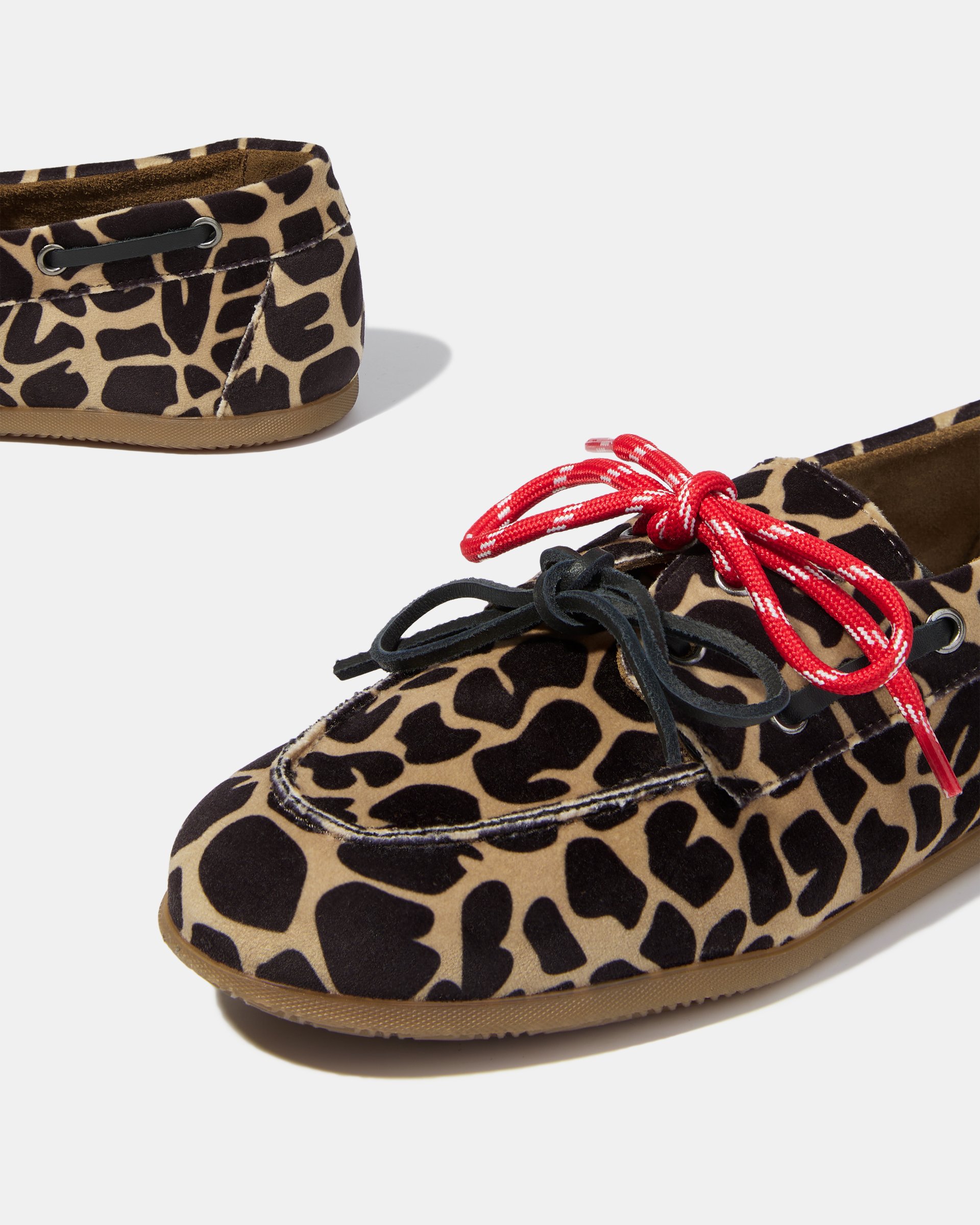 Мокасины из вельвета с анималистичным принтом - Image 4 of 6