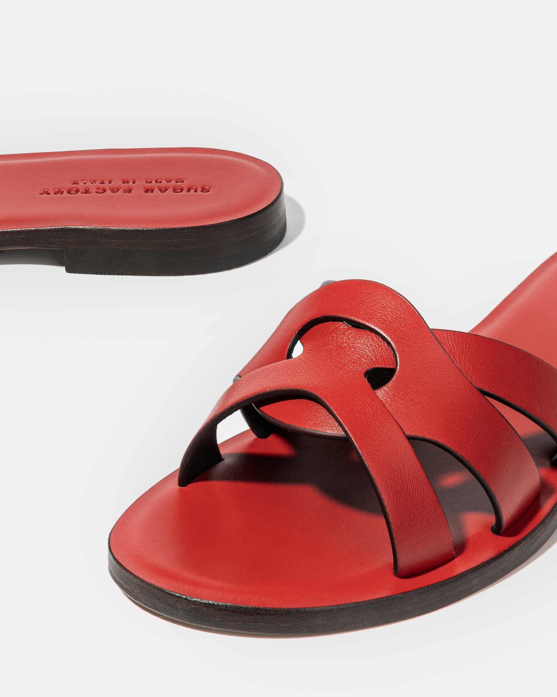 Красные пантолеты из натуральной кожи - Image 4 of 4