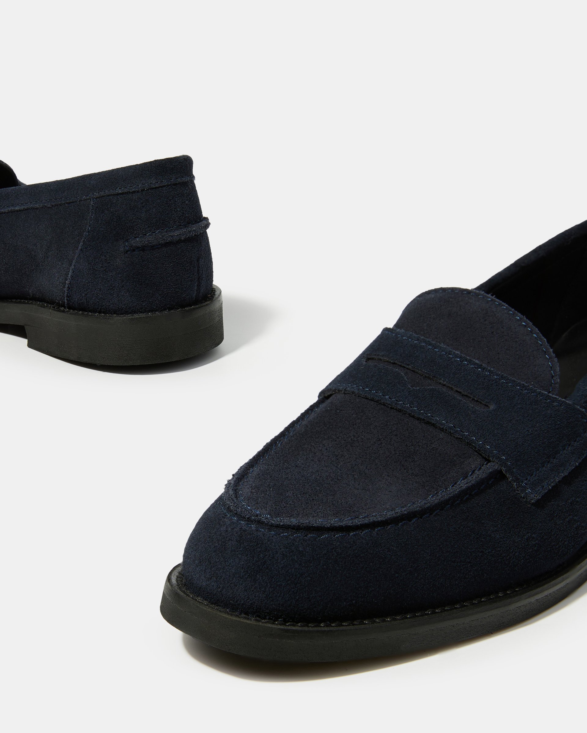 Темно-синие замшевые лоферы - Image 4 of 6