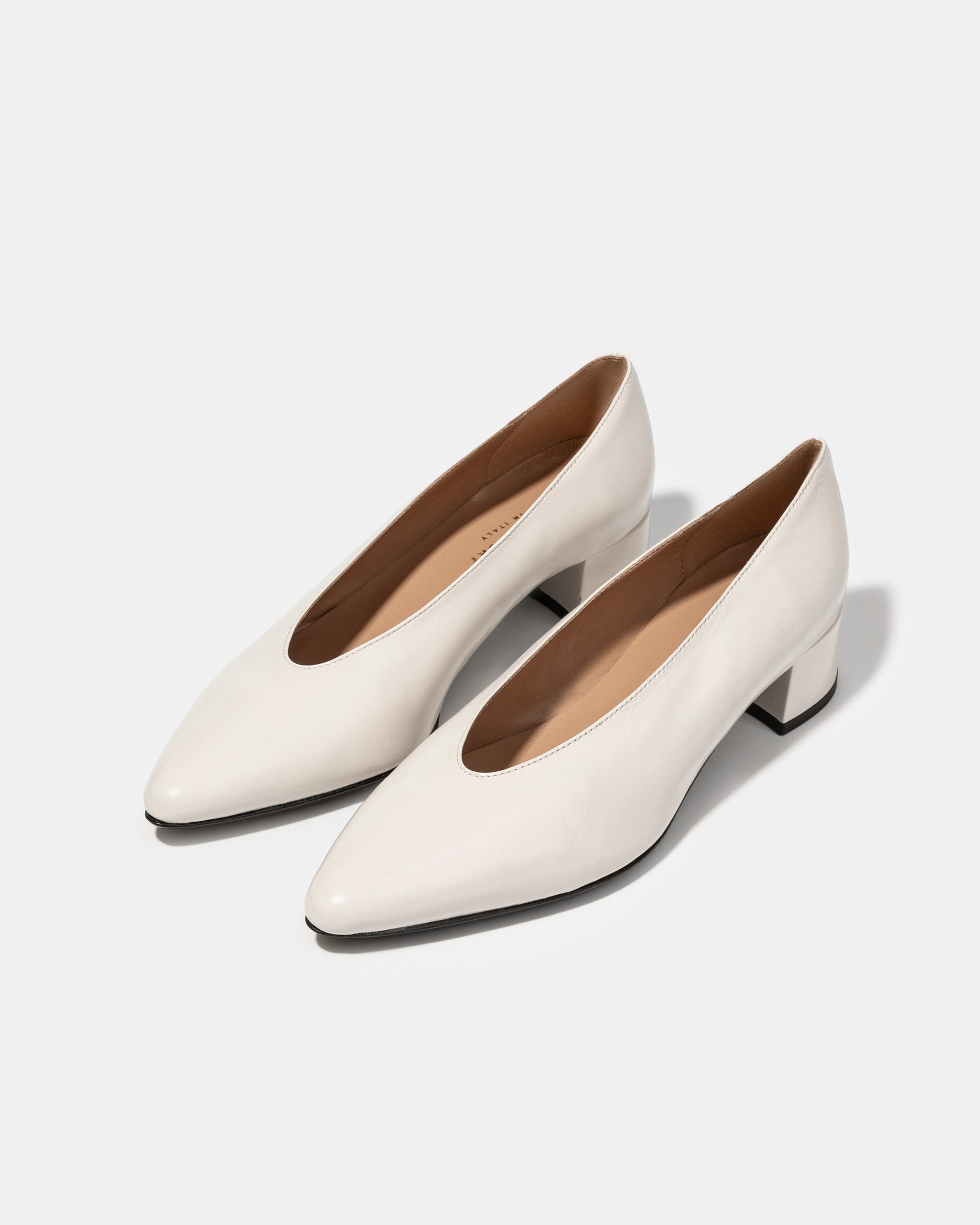 Белые кожаные туфли - Image 2 of 5