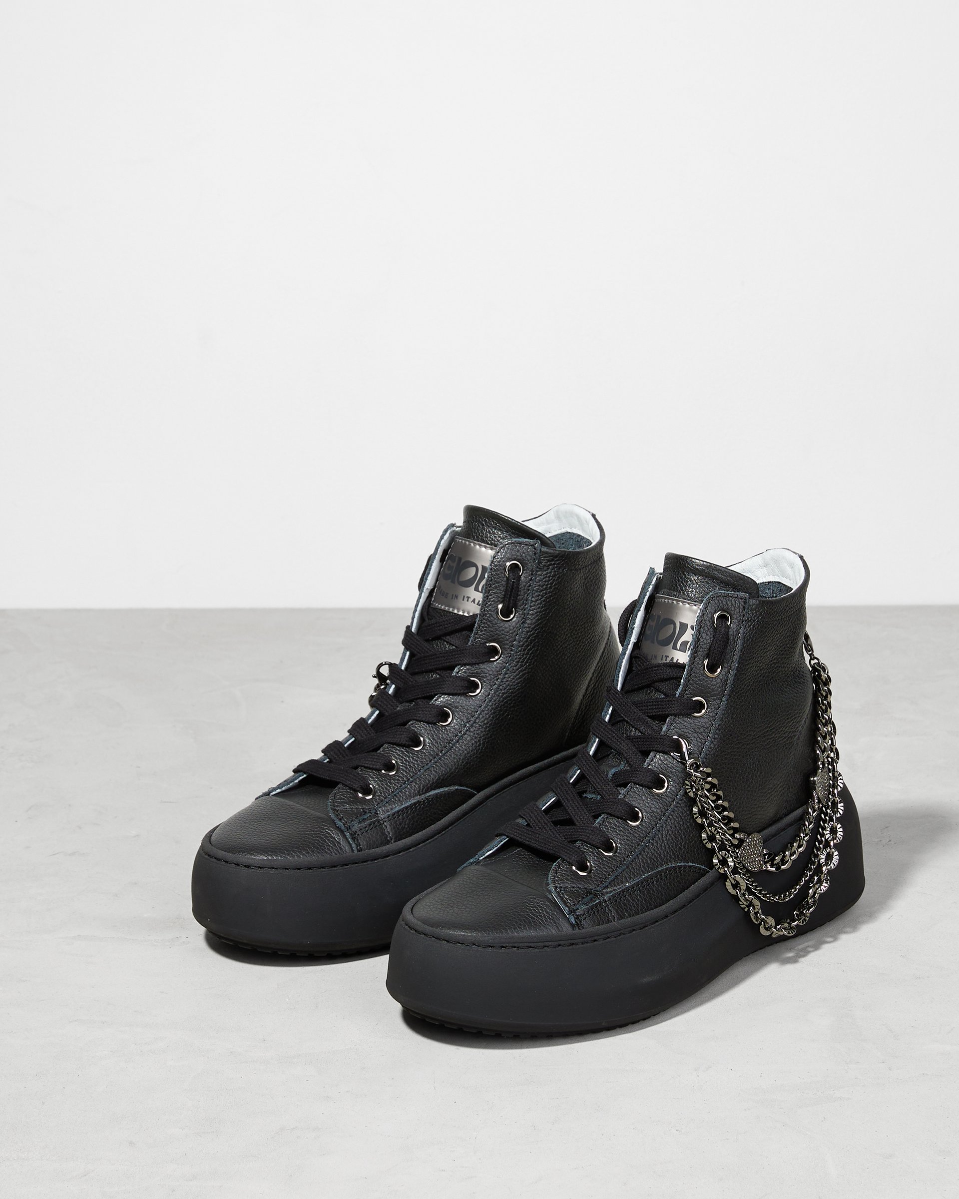 Черные кожаные кеды - Image 2 of 4