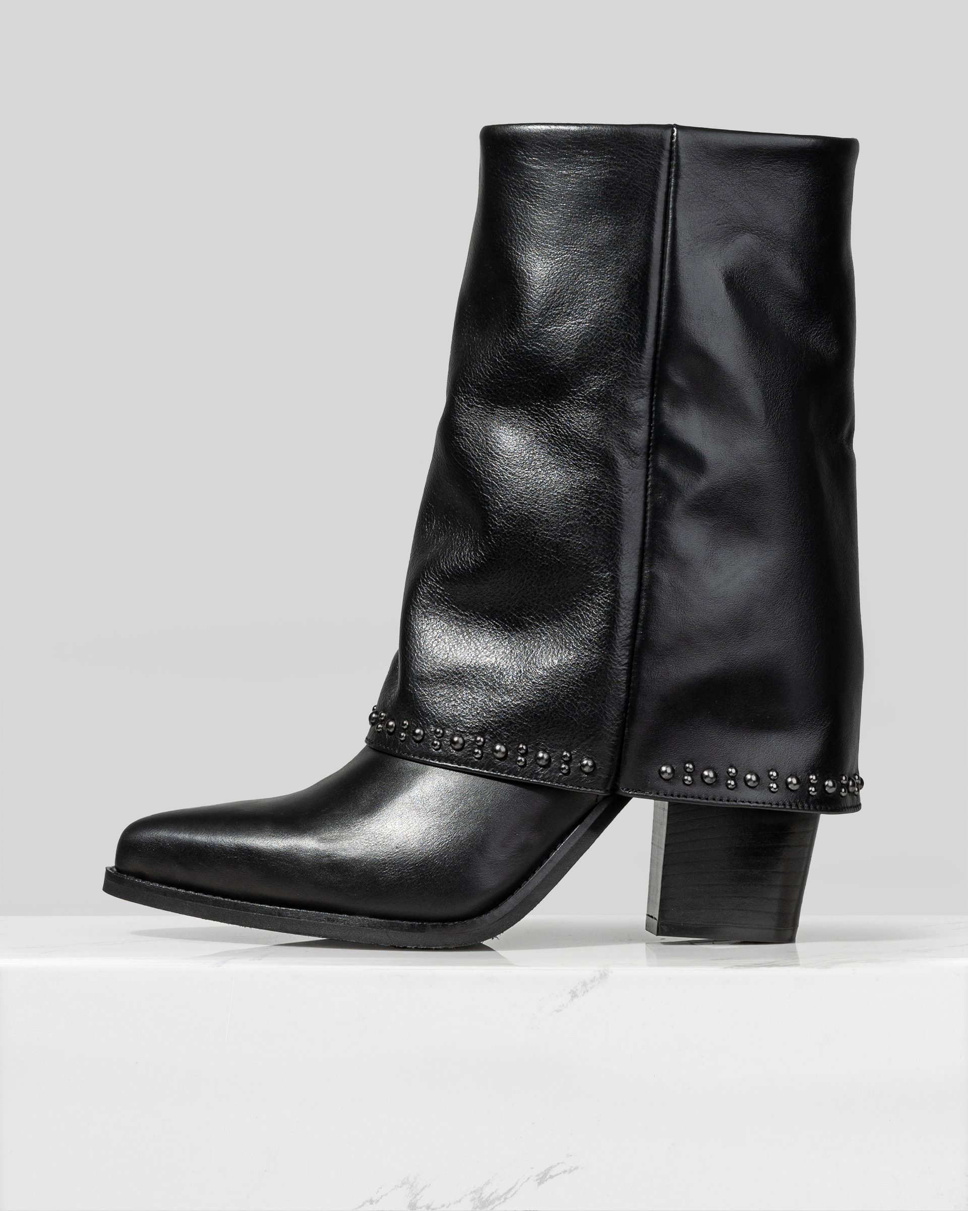 Черные кожаные ботинки - Main image