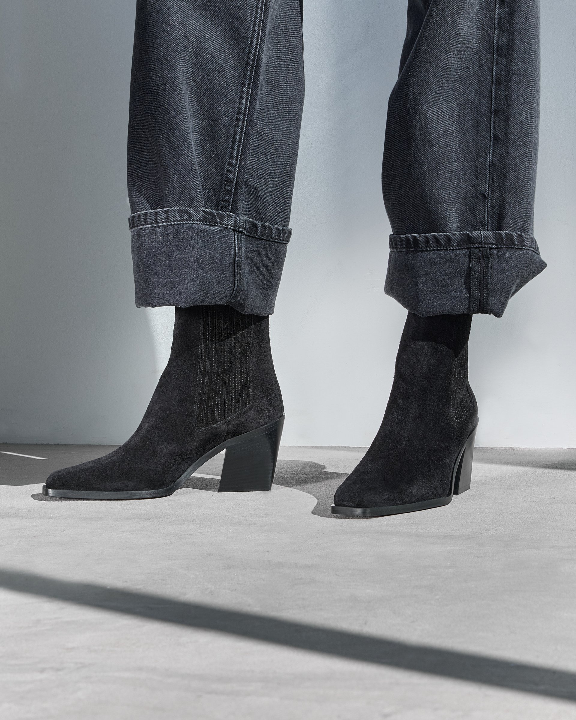 Черные замшевые ботинки - Image 7 of 8