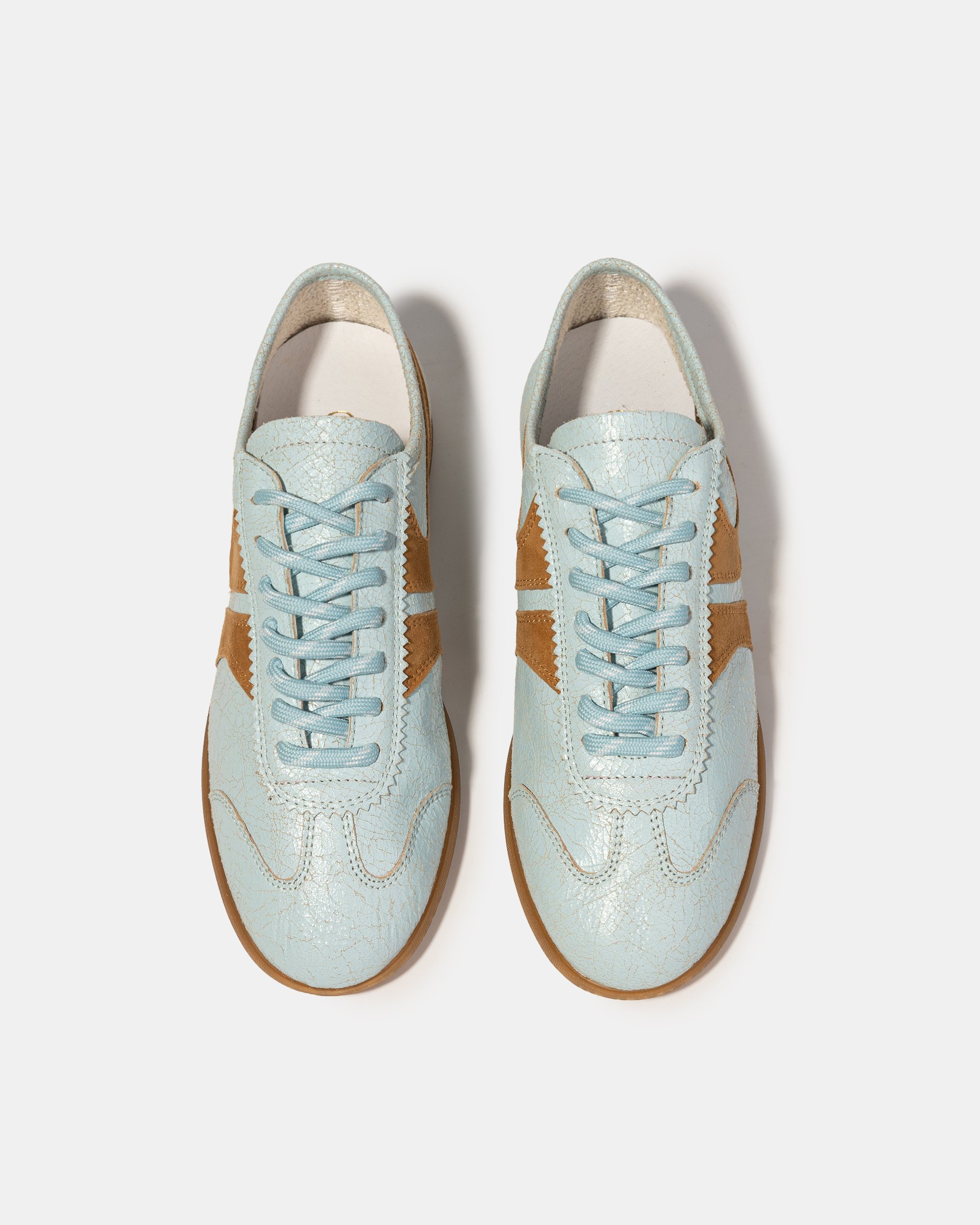 Голубые кожаные кеды - Image 3 of 5