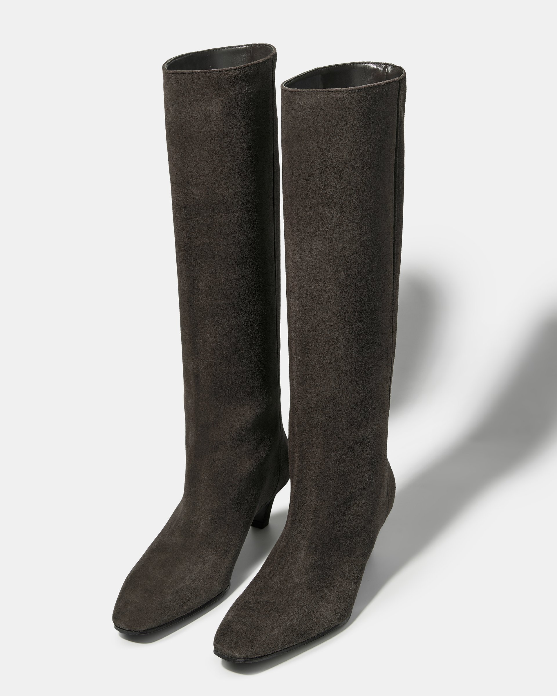 Темно-коричневые сапоги из замши - Image 2 of 4