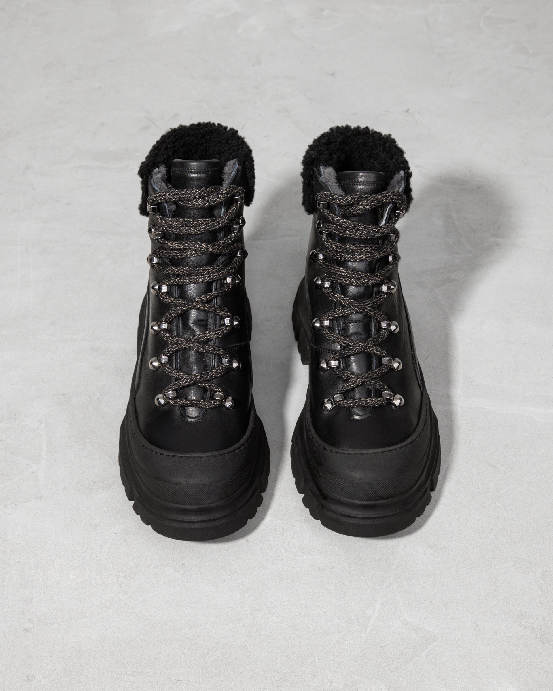 Черные зимние кожаные ботинки - Image 3 of 7