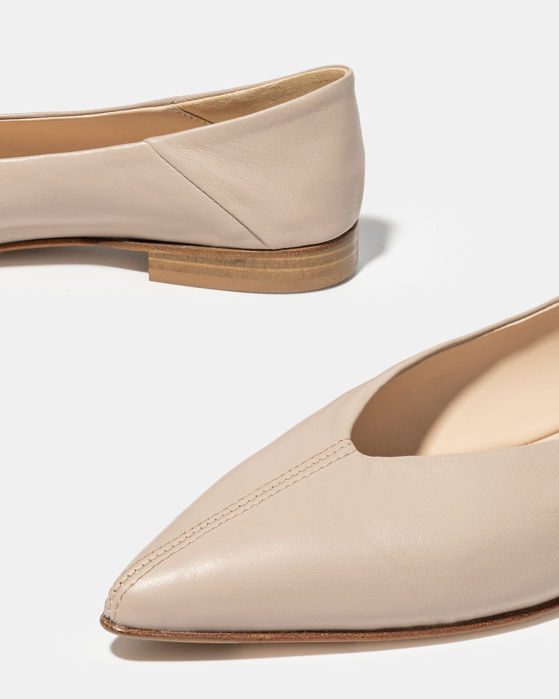 Бежевые классические туфли - Image 4 of 5