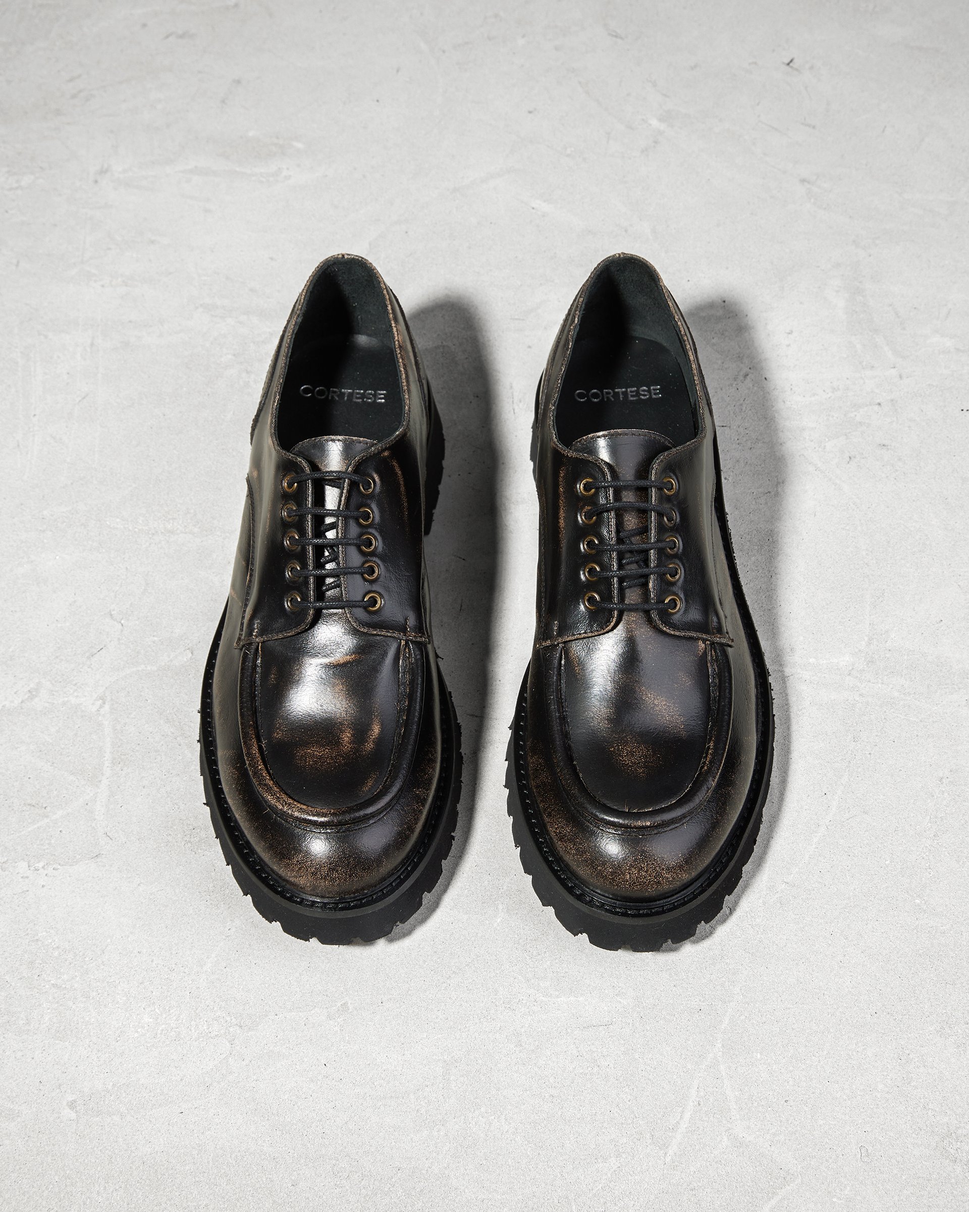 Темно-коричневые кожаные полуботинки - Image 3 of 5