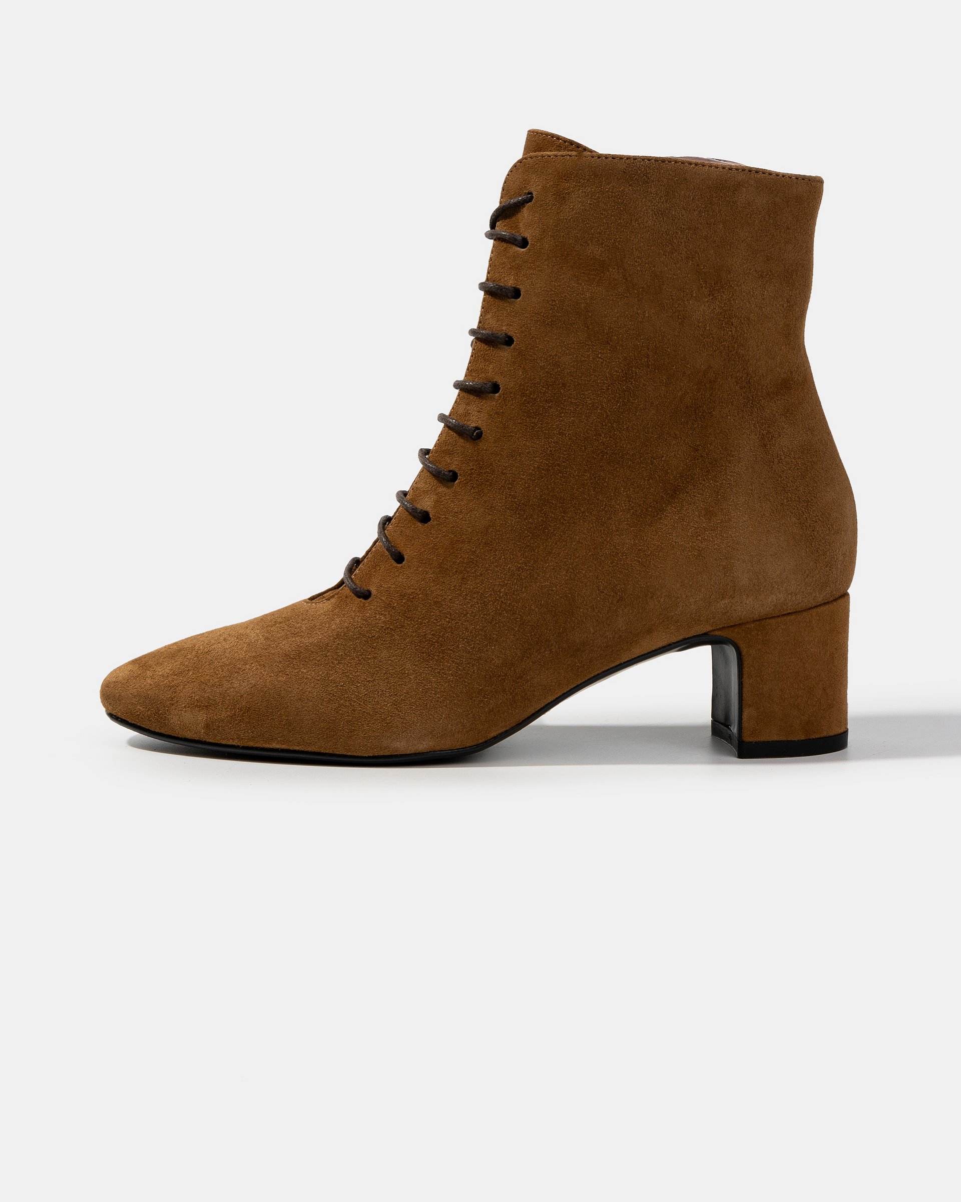 Замшевые ботильоны на шнуровке - Main image