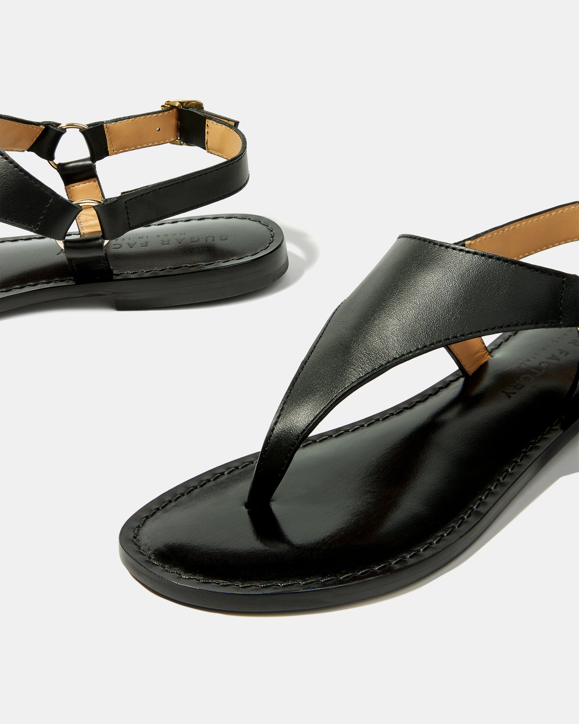 Черные кожаные сандалии - Image 4 of 4