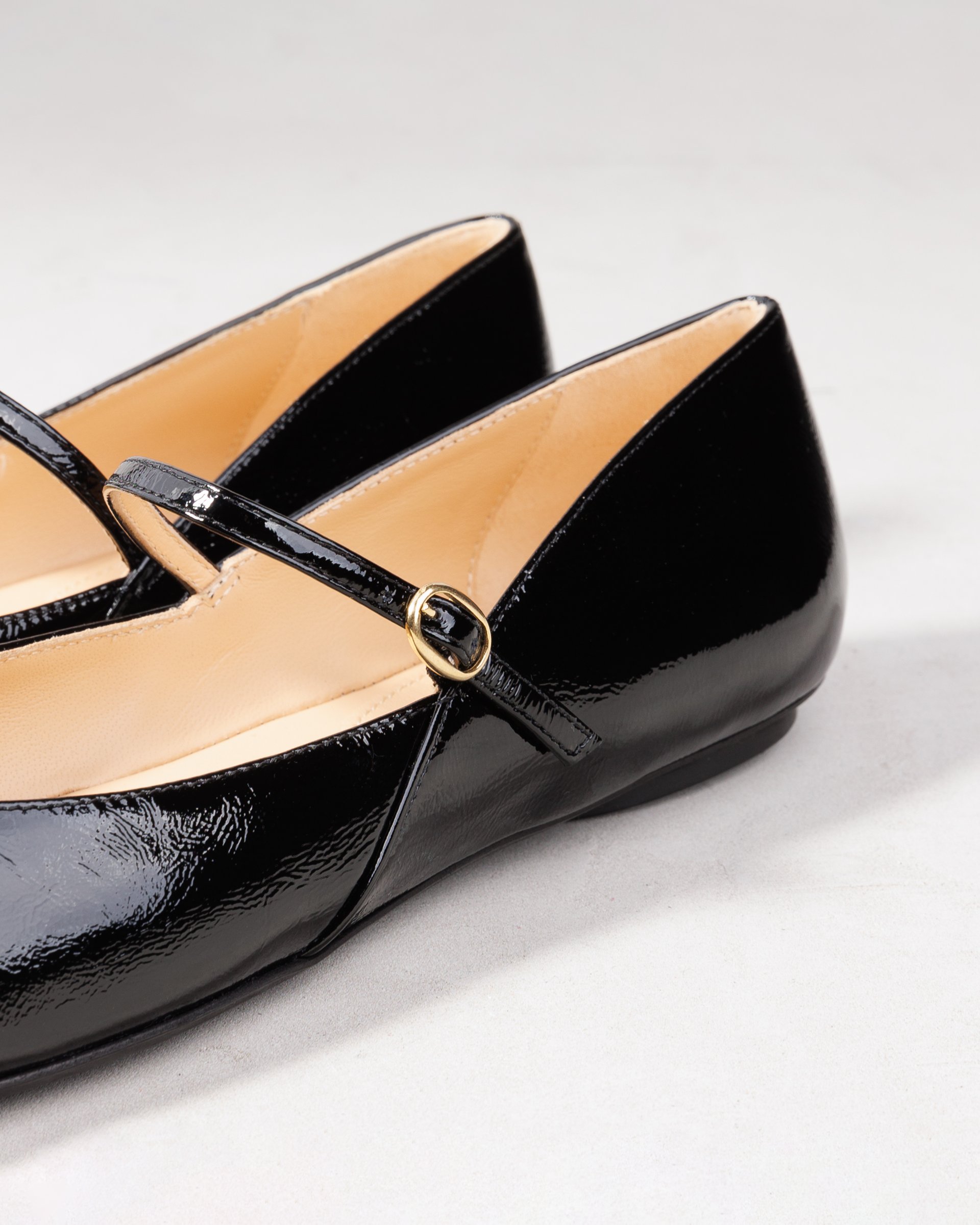 Черные лаковые туфли на плоской подошве - Image 4 of 5