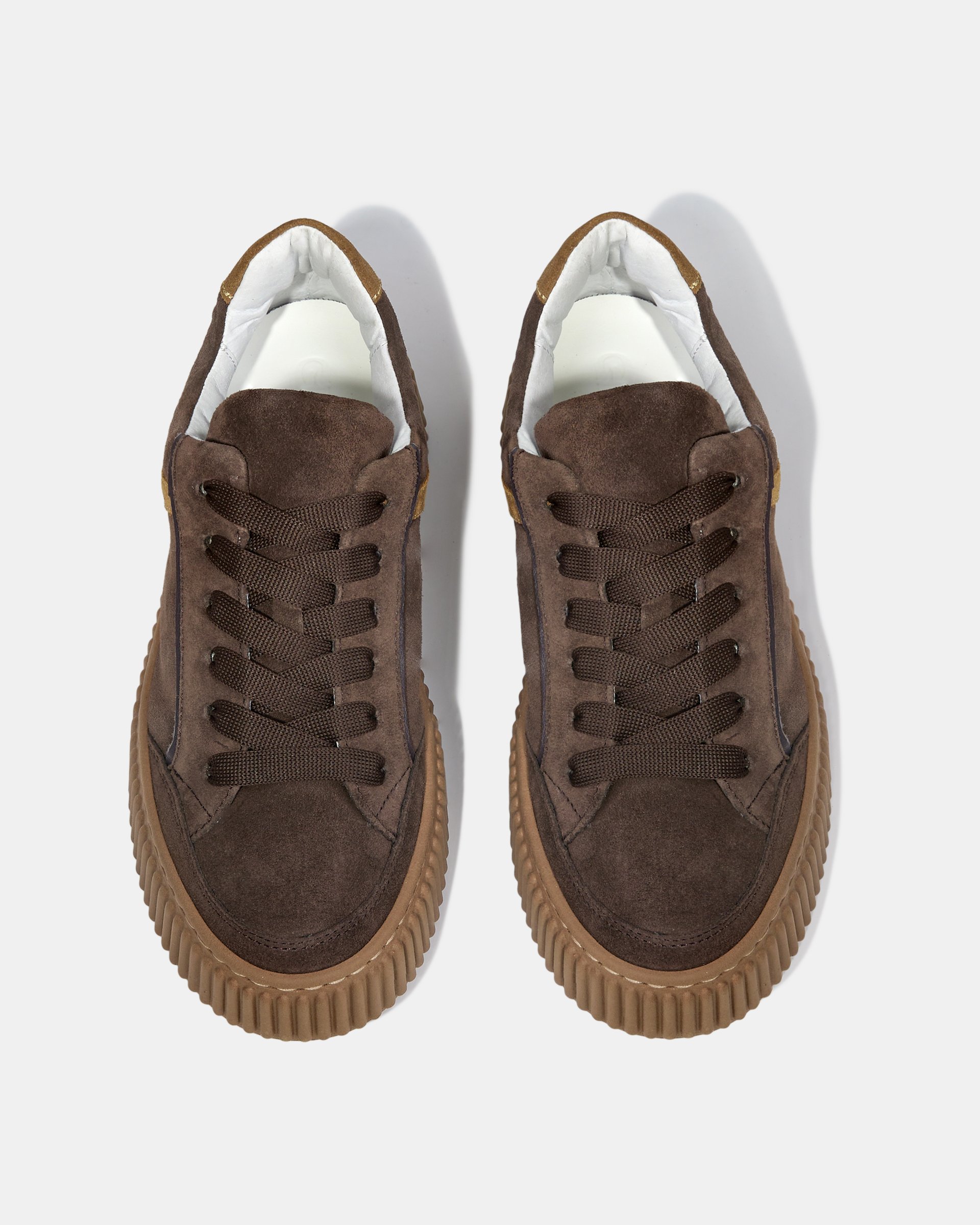 Коричневые замшевые кроссовки - Image 2 of 5