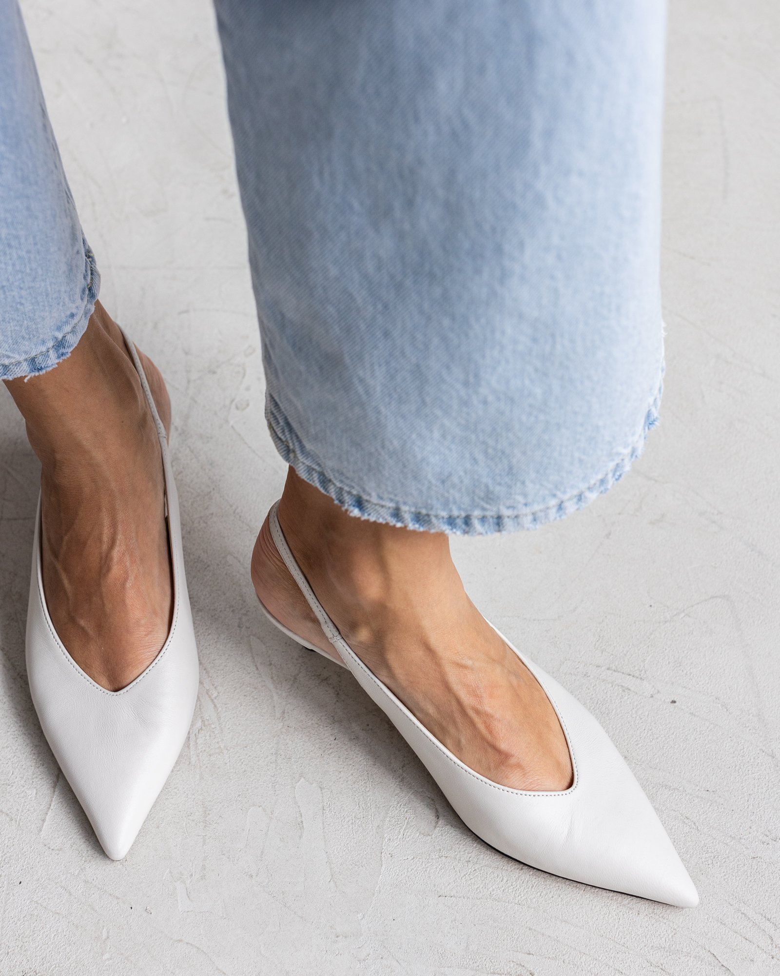 Белые кожаные туфли - Image 5 of 5