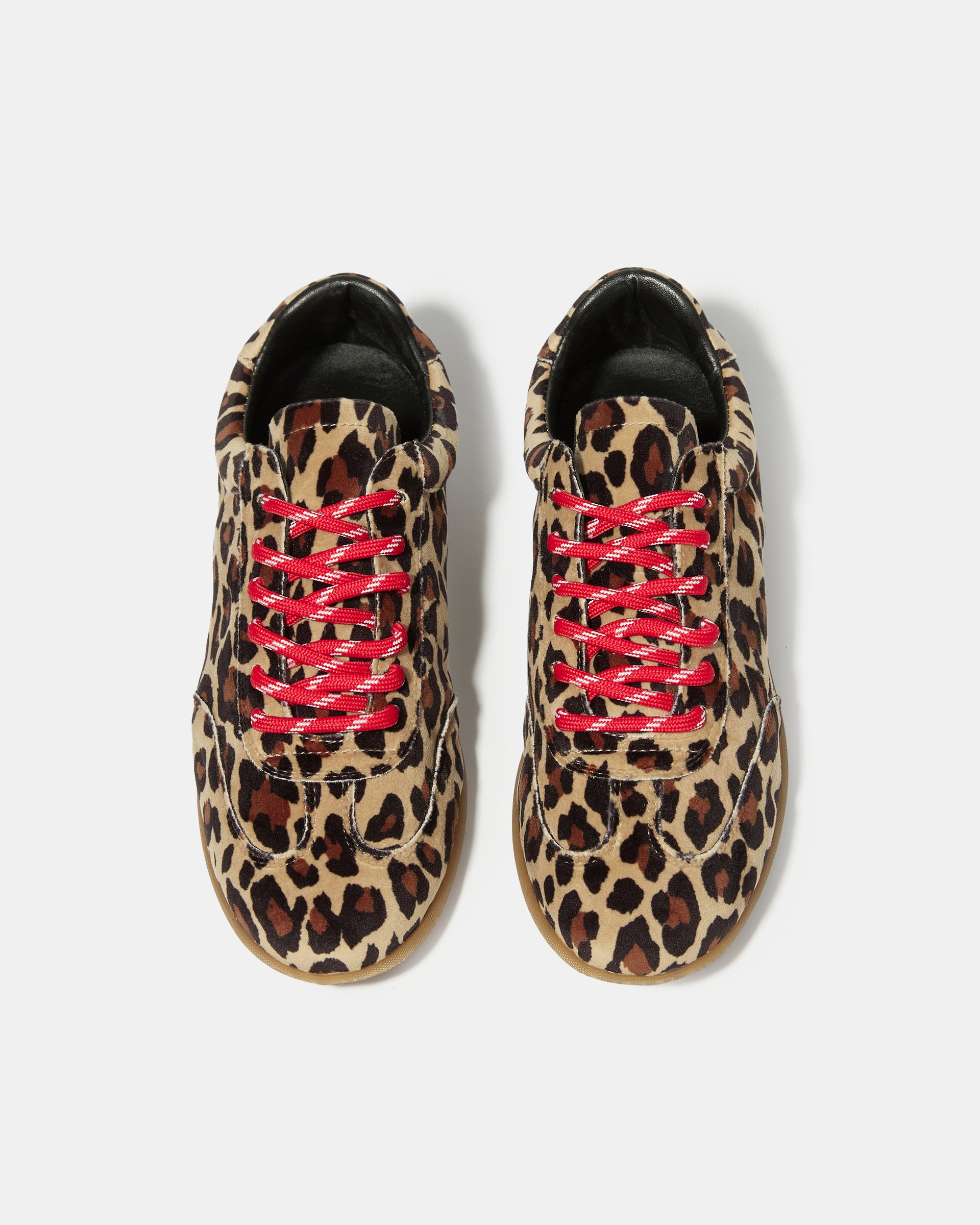 Кеды из вельвета с леопардовым принтом - Image 3 of 5