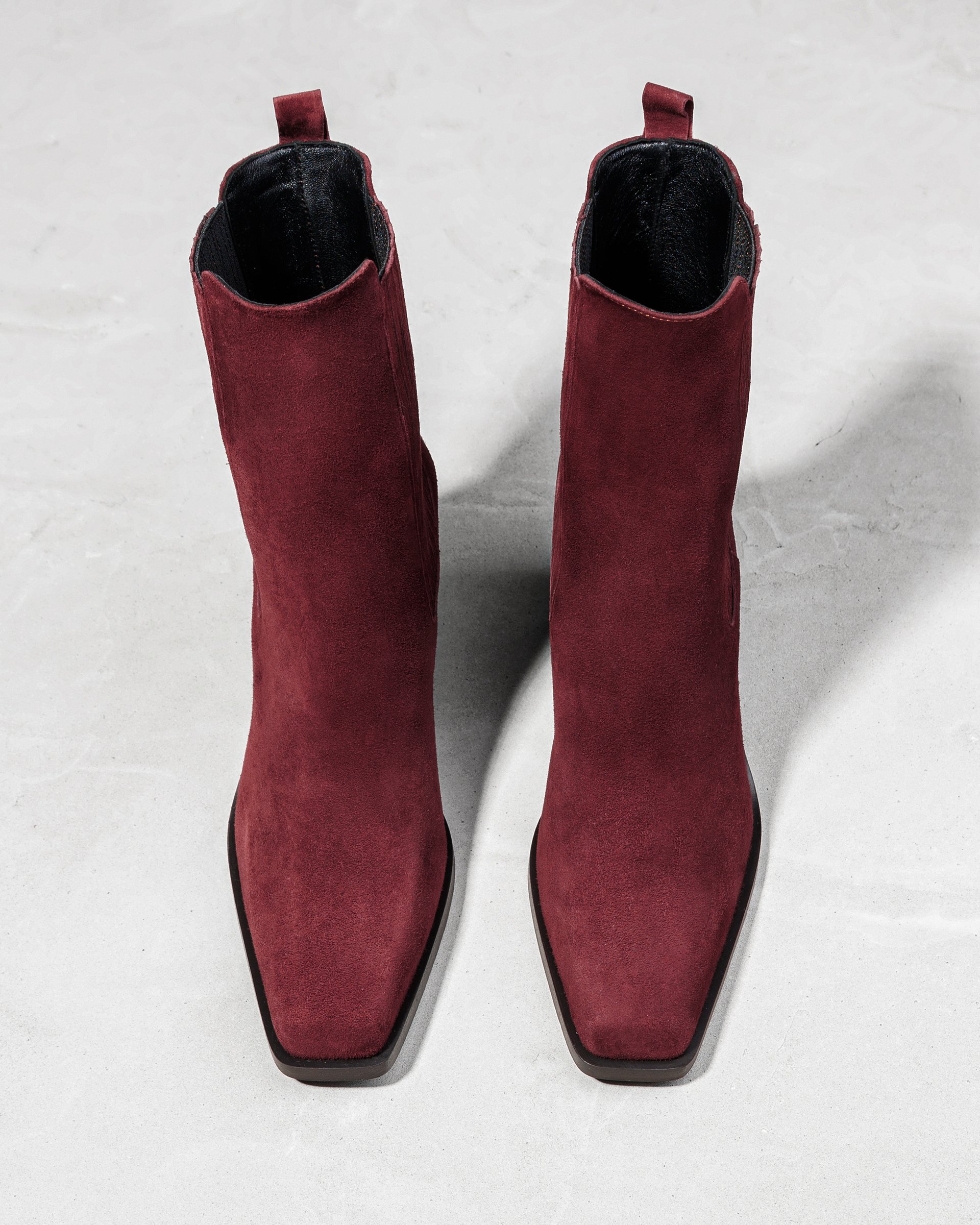 Бордовые замшевые ботинки - Image 3 of 4