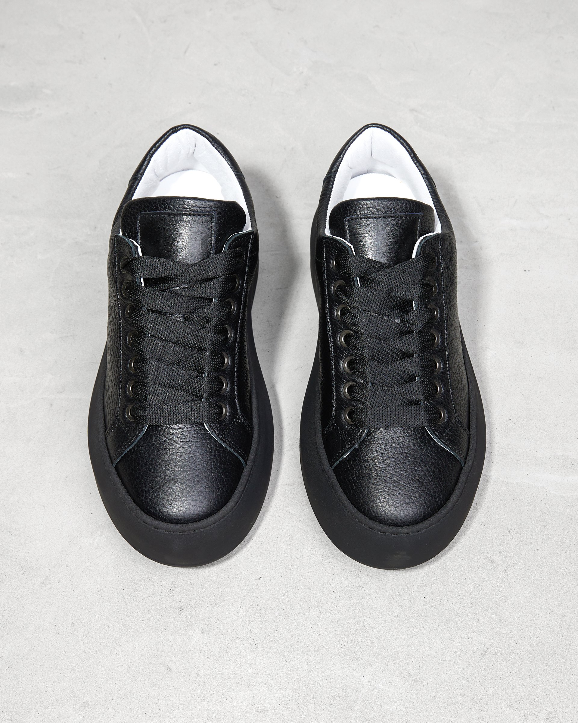 Черные кожаные кеды - Image 3 of 4