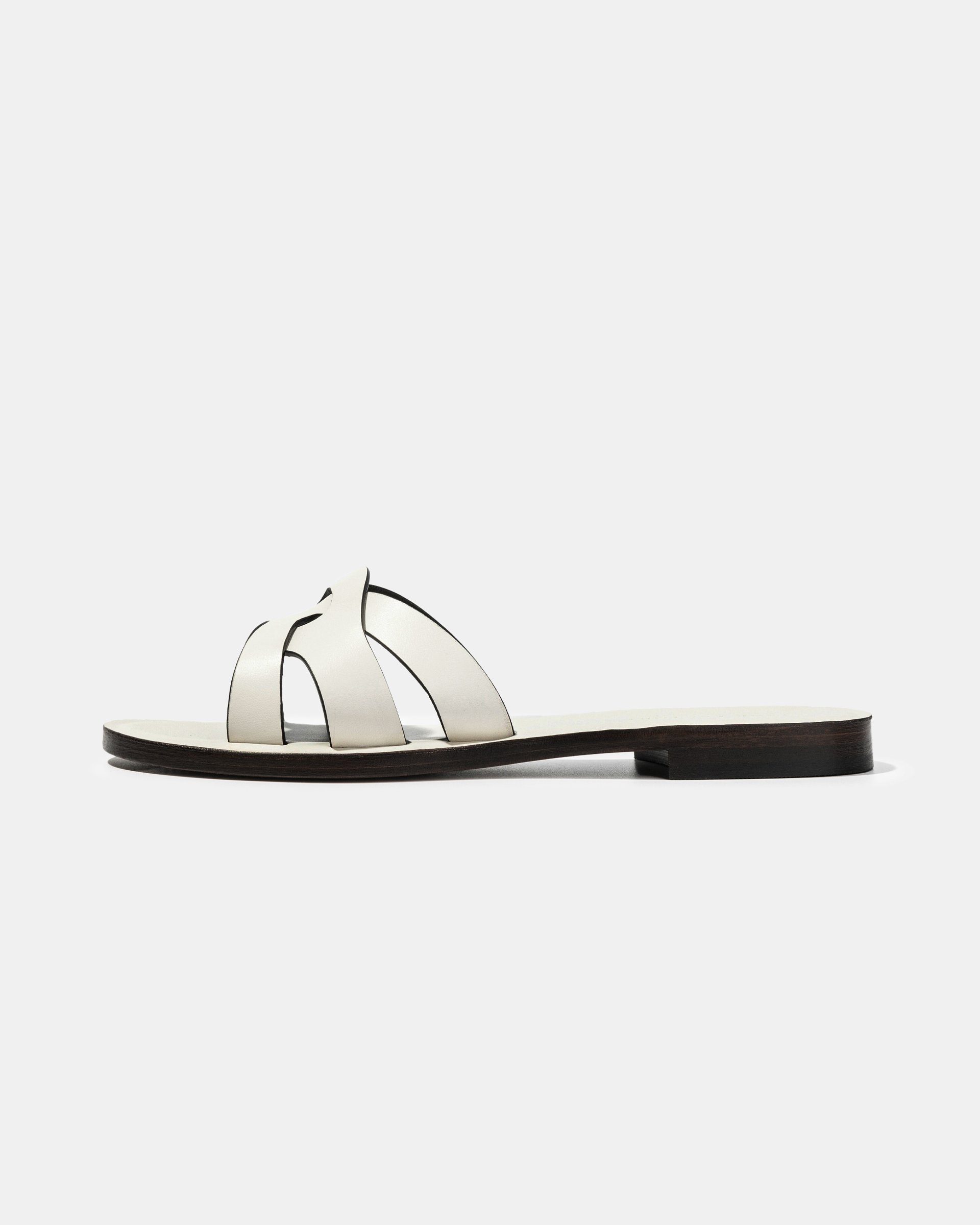 Белые пантолеты из натуральной кожи