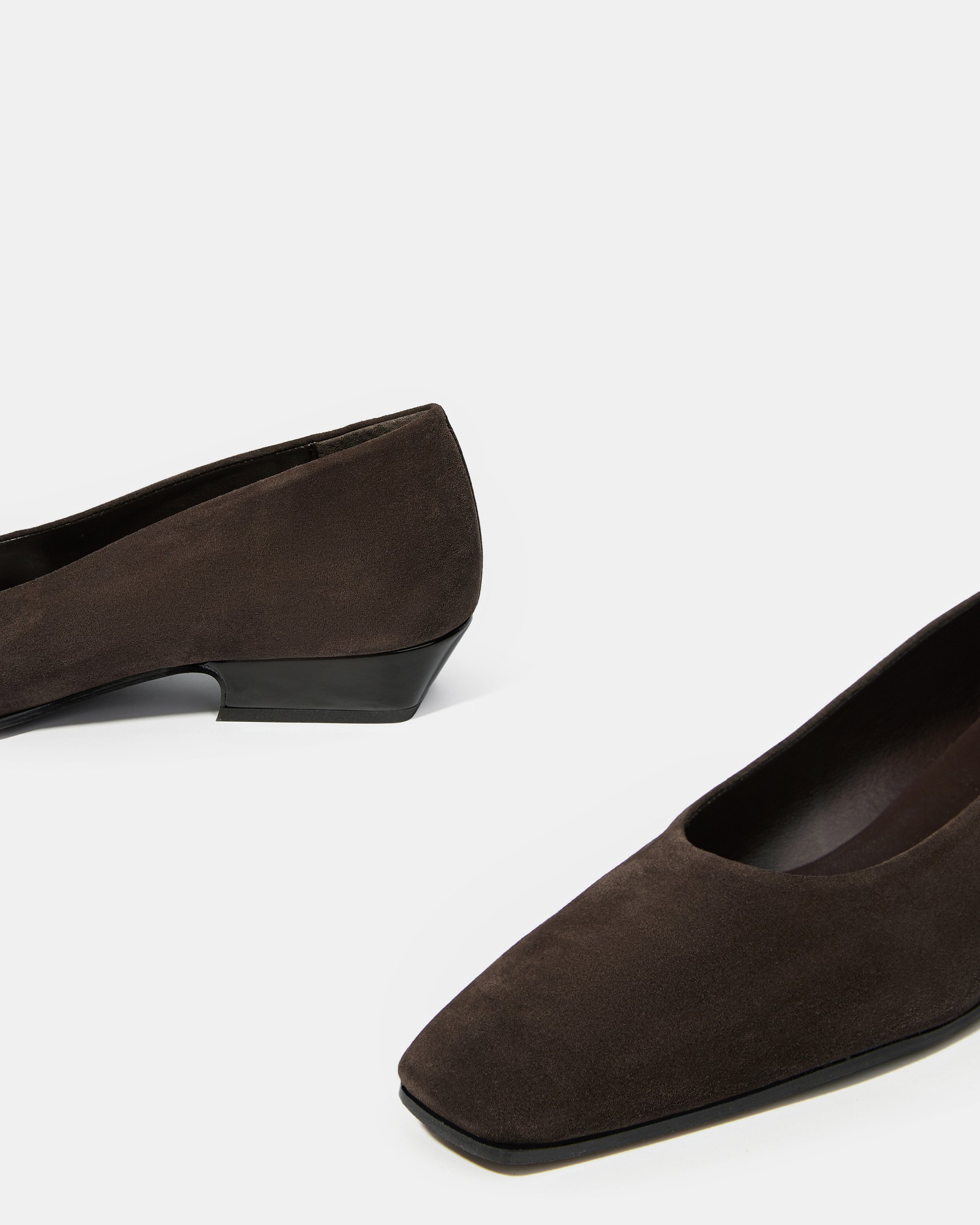 Темно-коричневые замшевые балетки - Image 4 of 4
