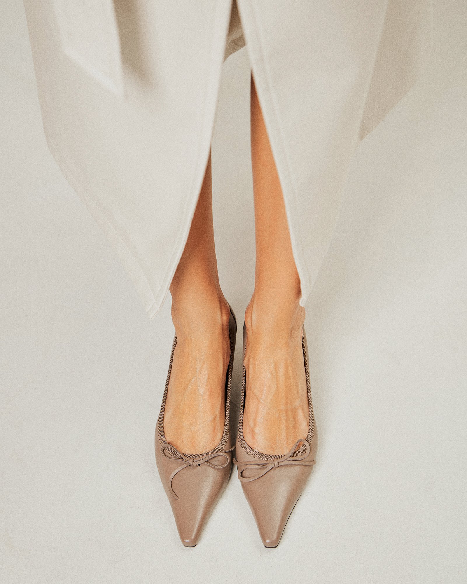 Серо-коричневые кожаные туфли - Image 5 of 6