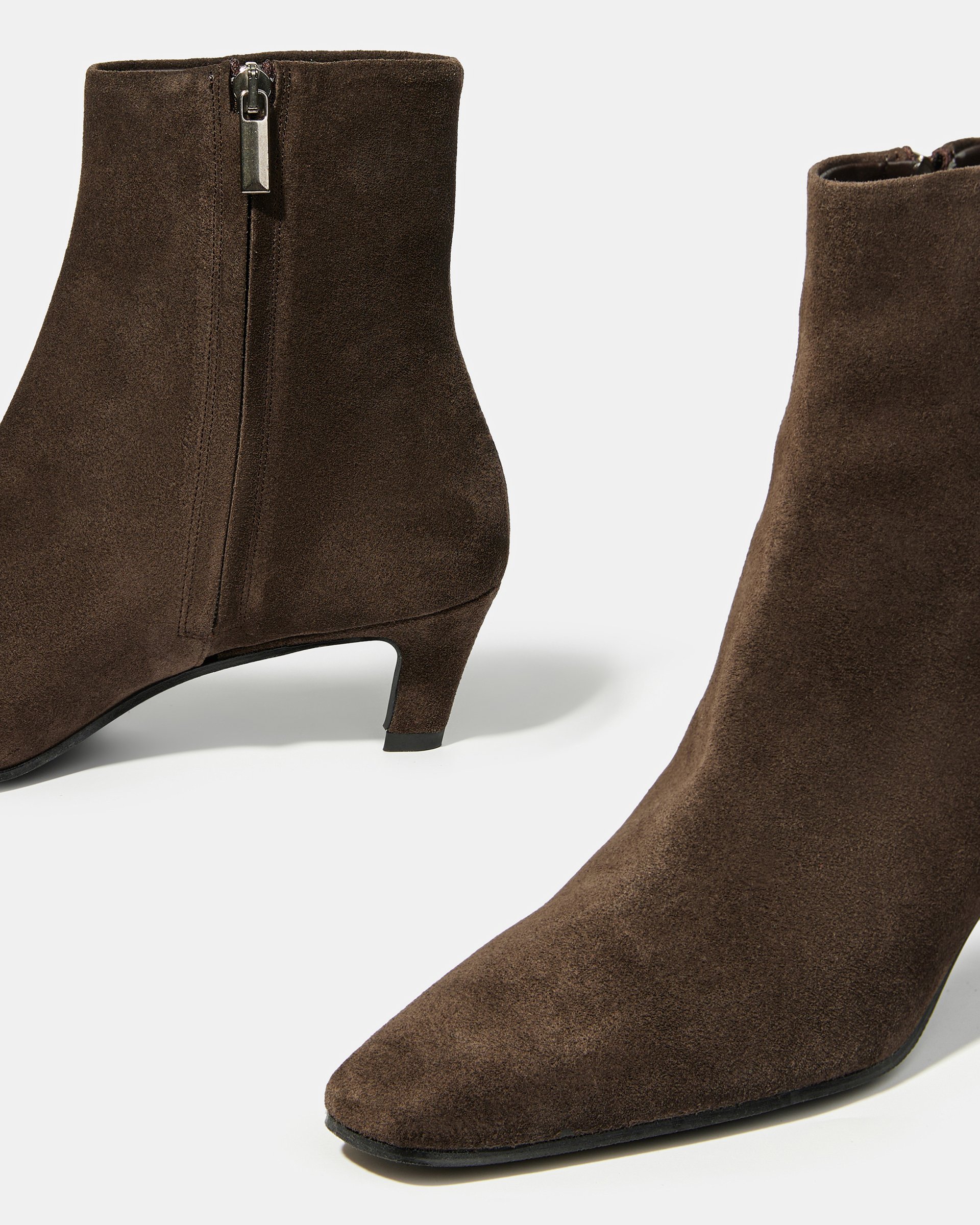 Коричневые замшевые ботильоны - Image 4 of 6