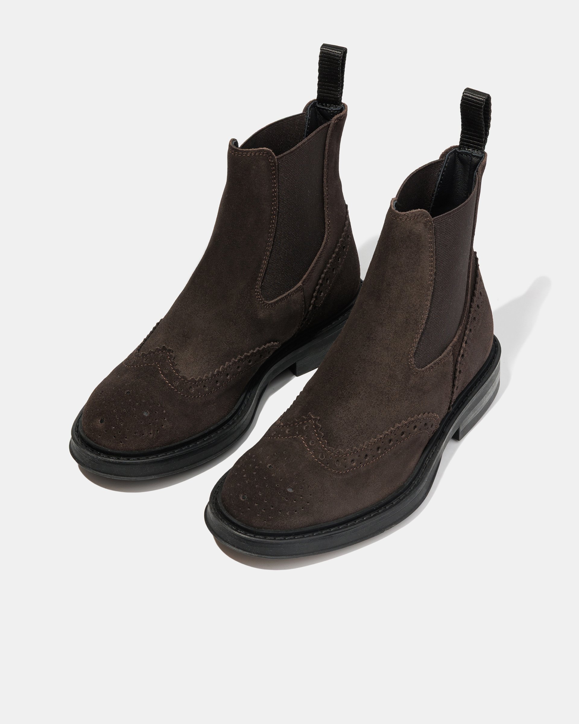 Темно-коричневые замшевые ботинки Chelsea - Image 2 of 4