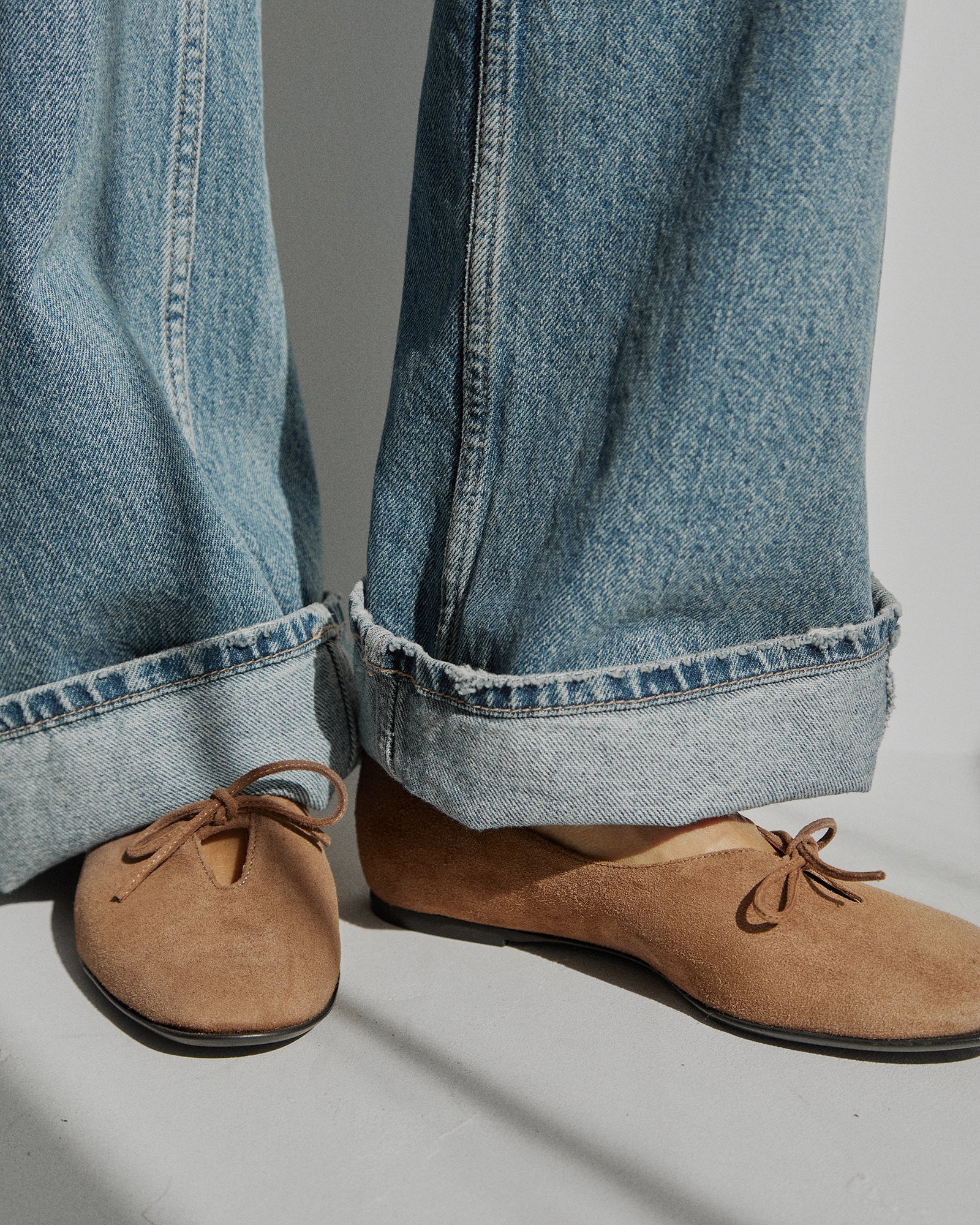 Бежевые замшевые туфли - Image 5 of 5