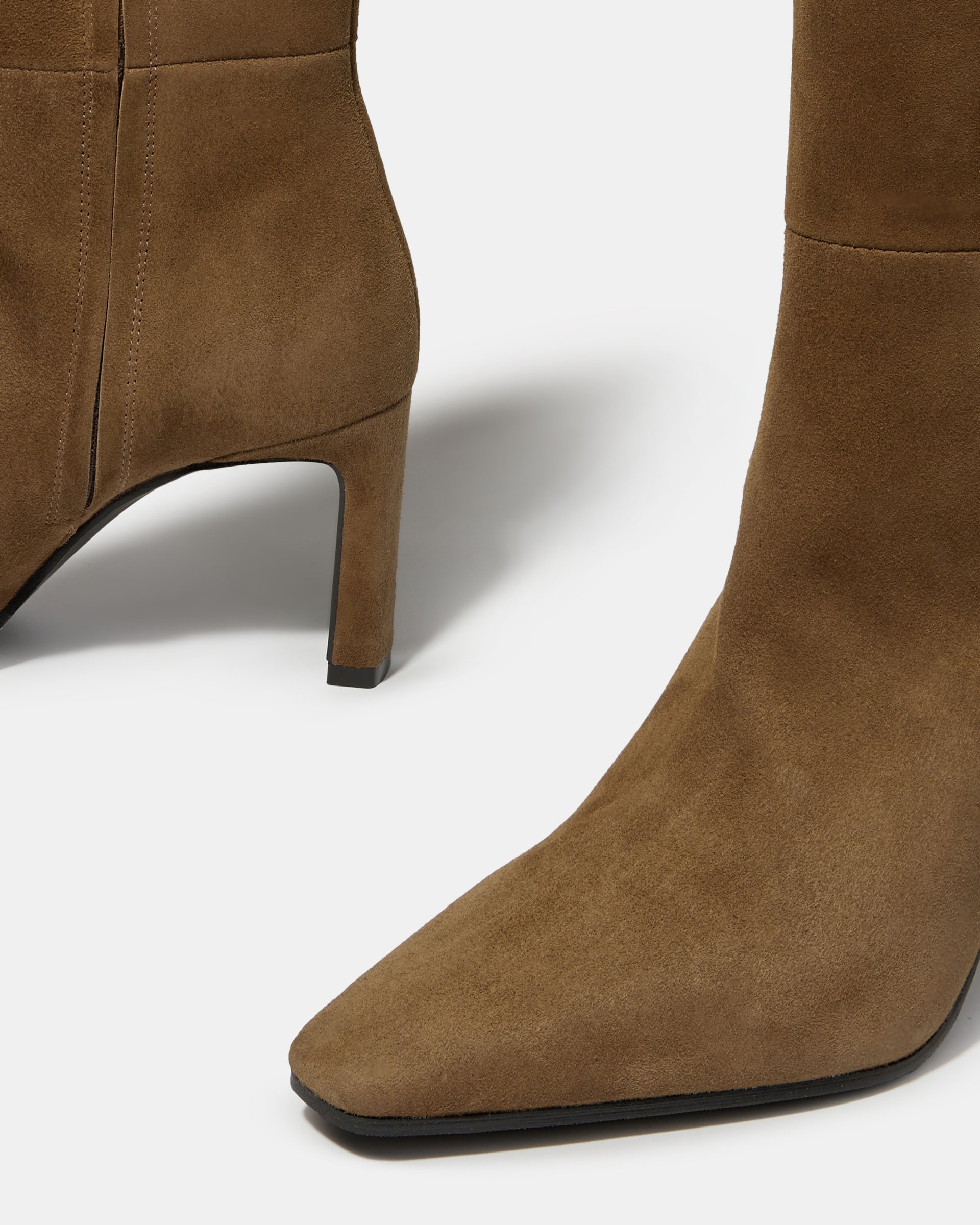 Коричневые замшевые сапоги - Image 4 of 5