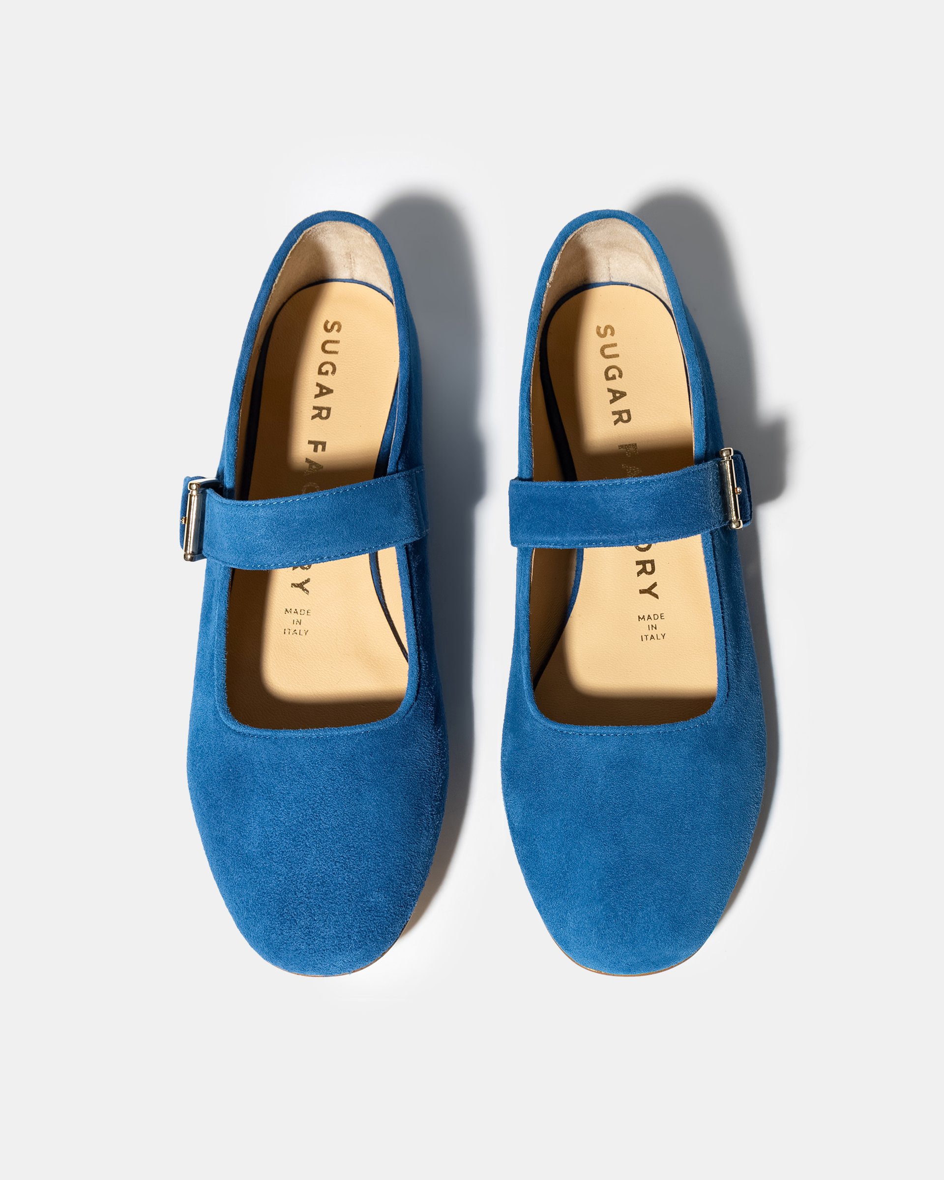 Синие замшевые туфли на плоской подошве - Image 3 of 5