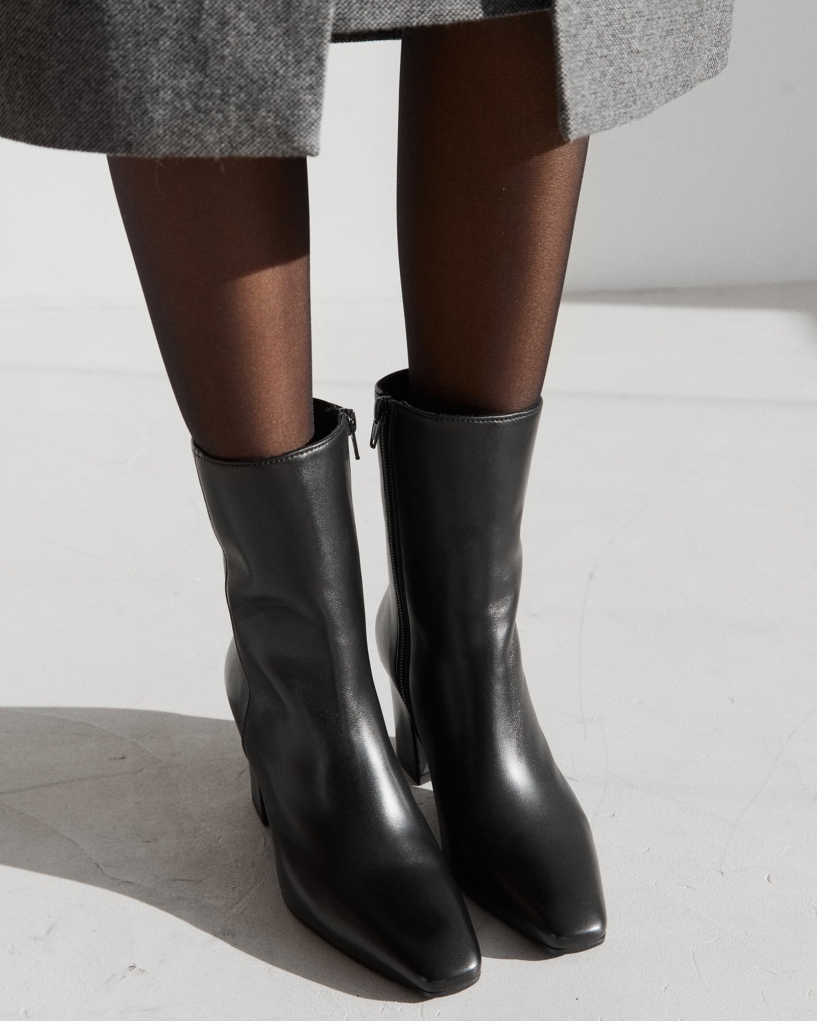 Черные кожаные ботильоны - Image 5 of 5