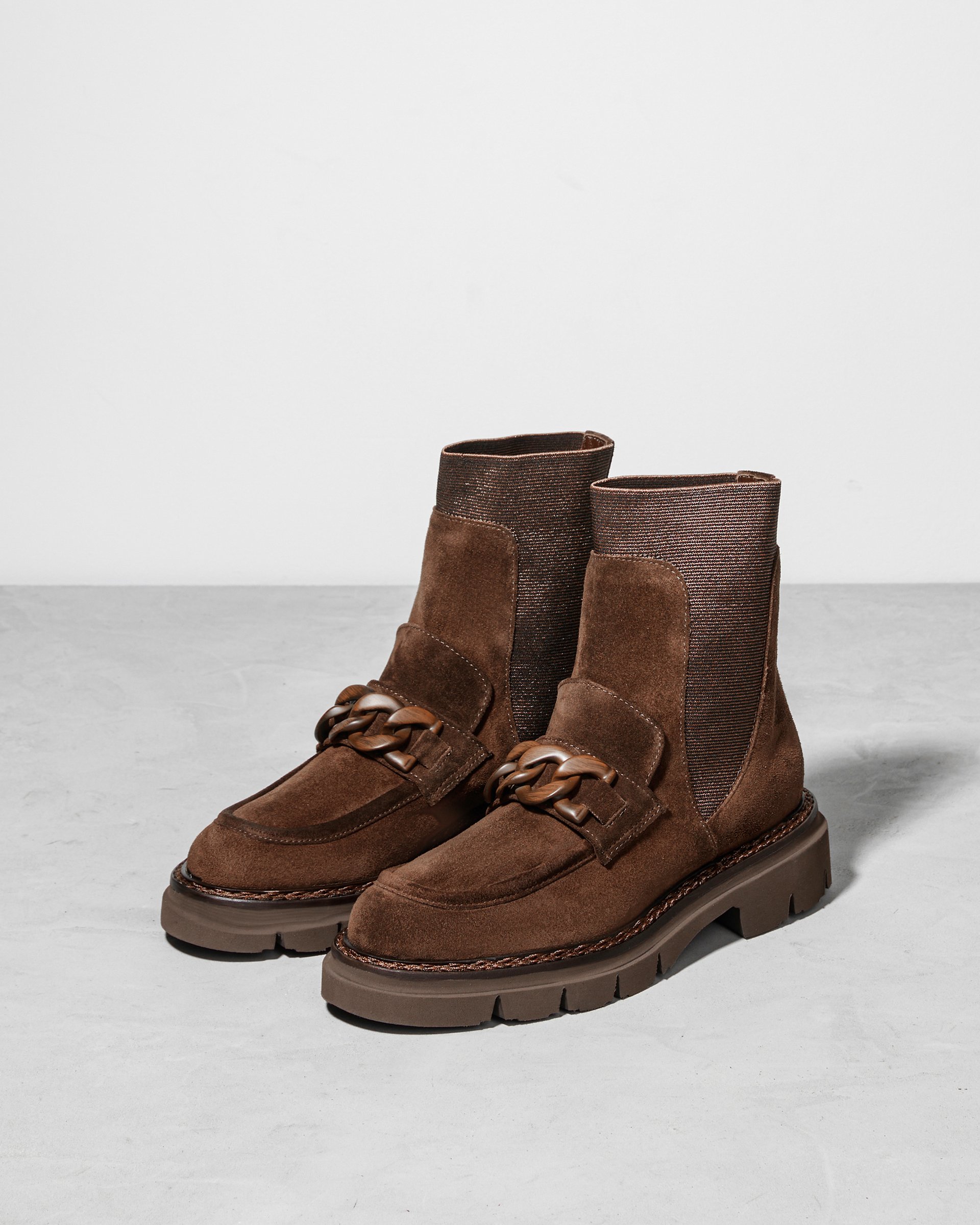 Коричневые замшевые ботинки - Image 2 of 6