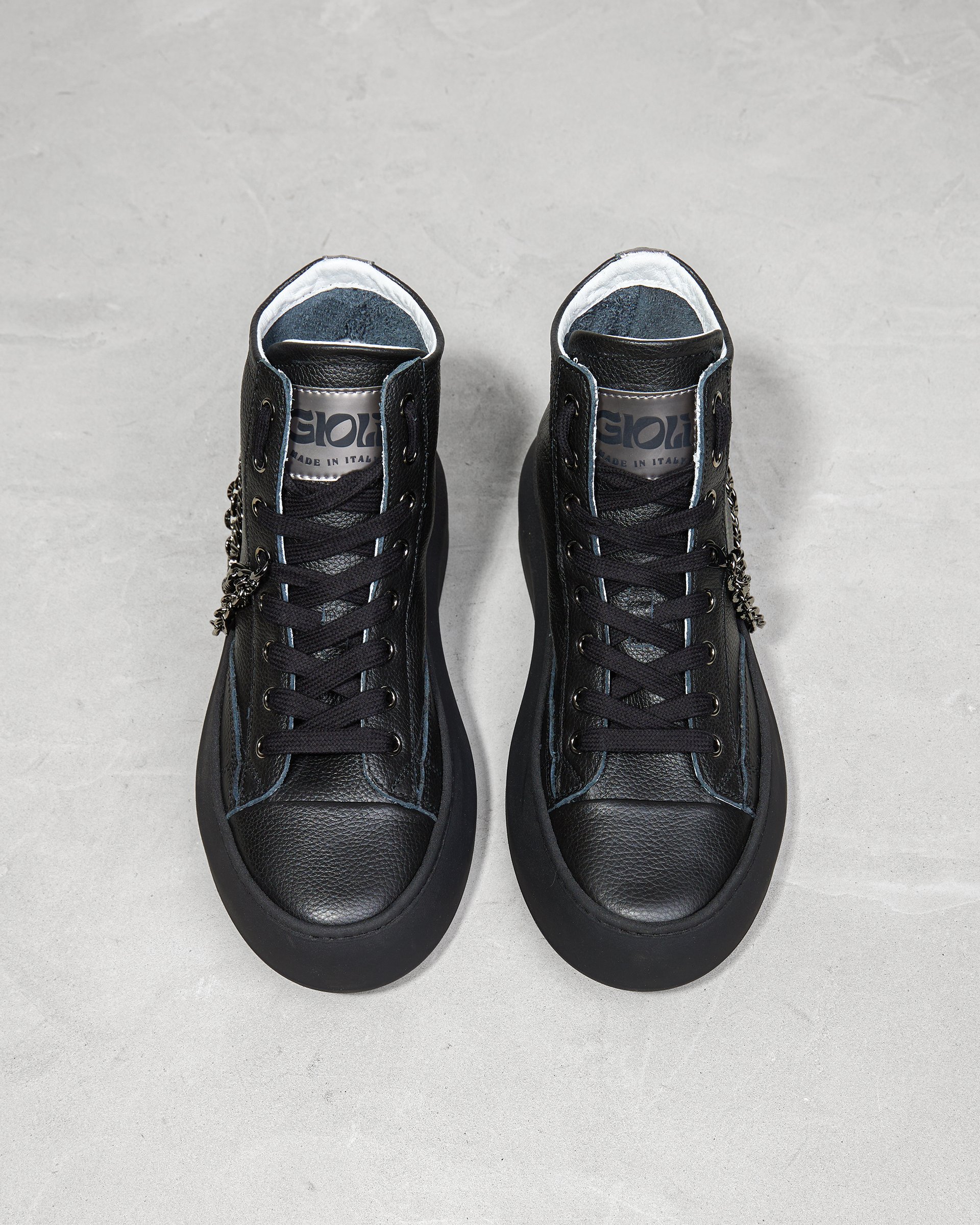 Черные кожаные кеды - Image 3 of 4