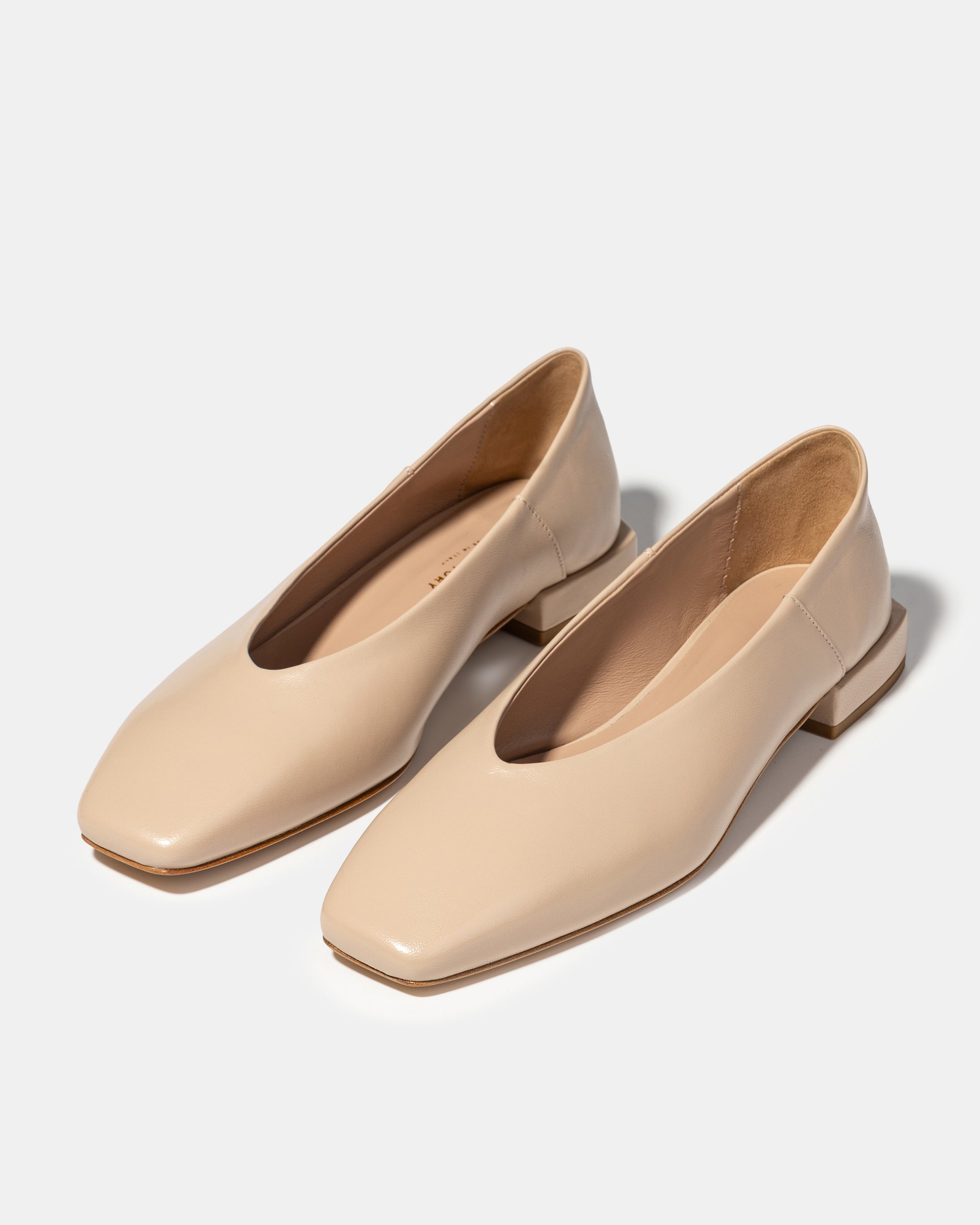 Бежевые кожаные туфли - Image 2 of 4