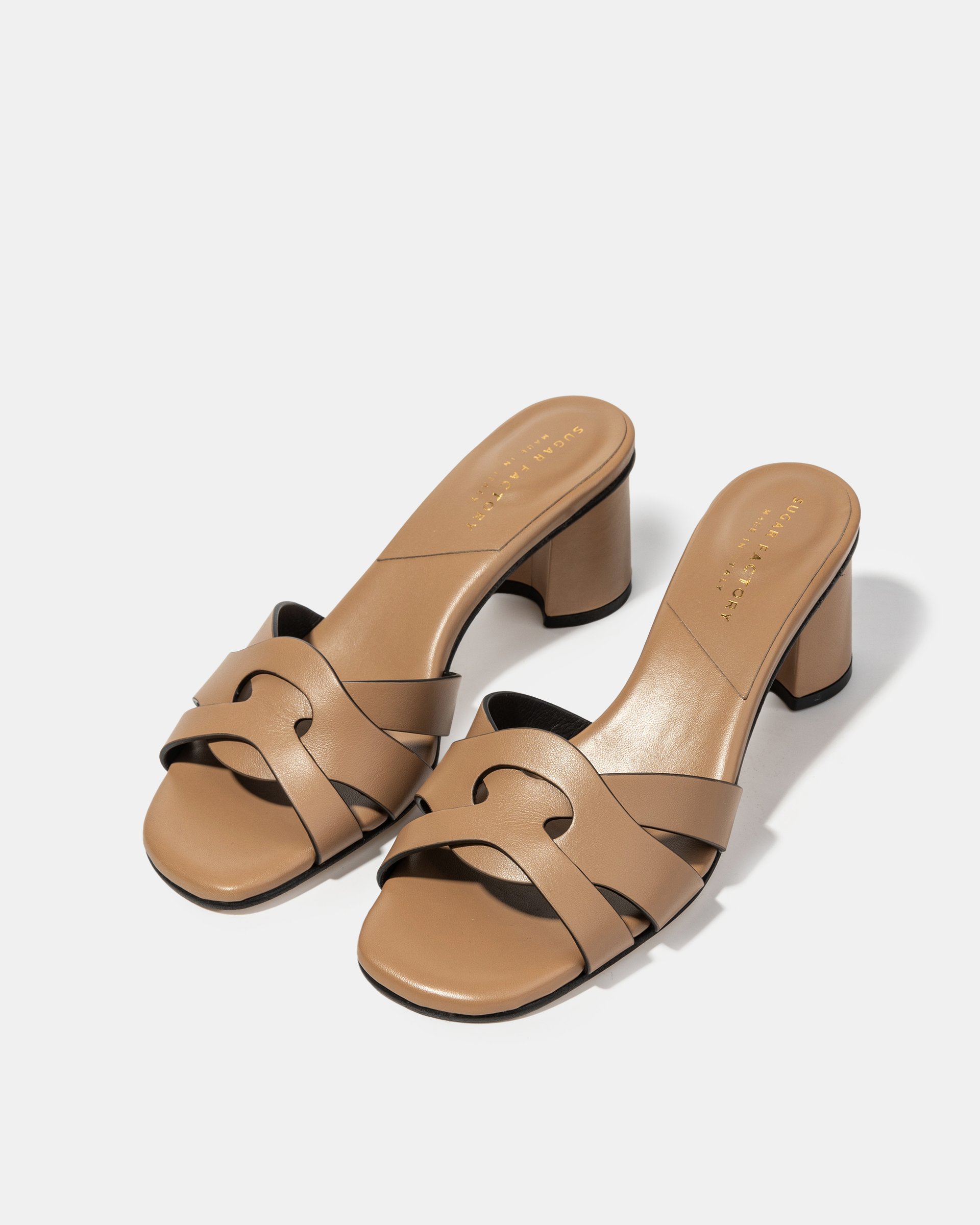 Бежевые мюли из натуральной кожи - Image 2 of 4