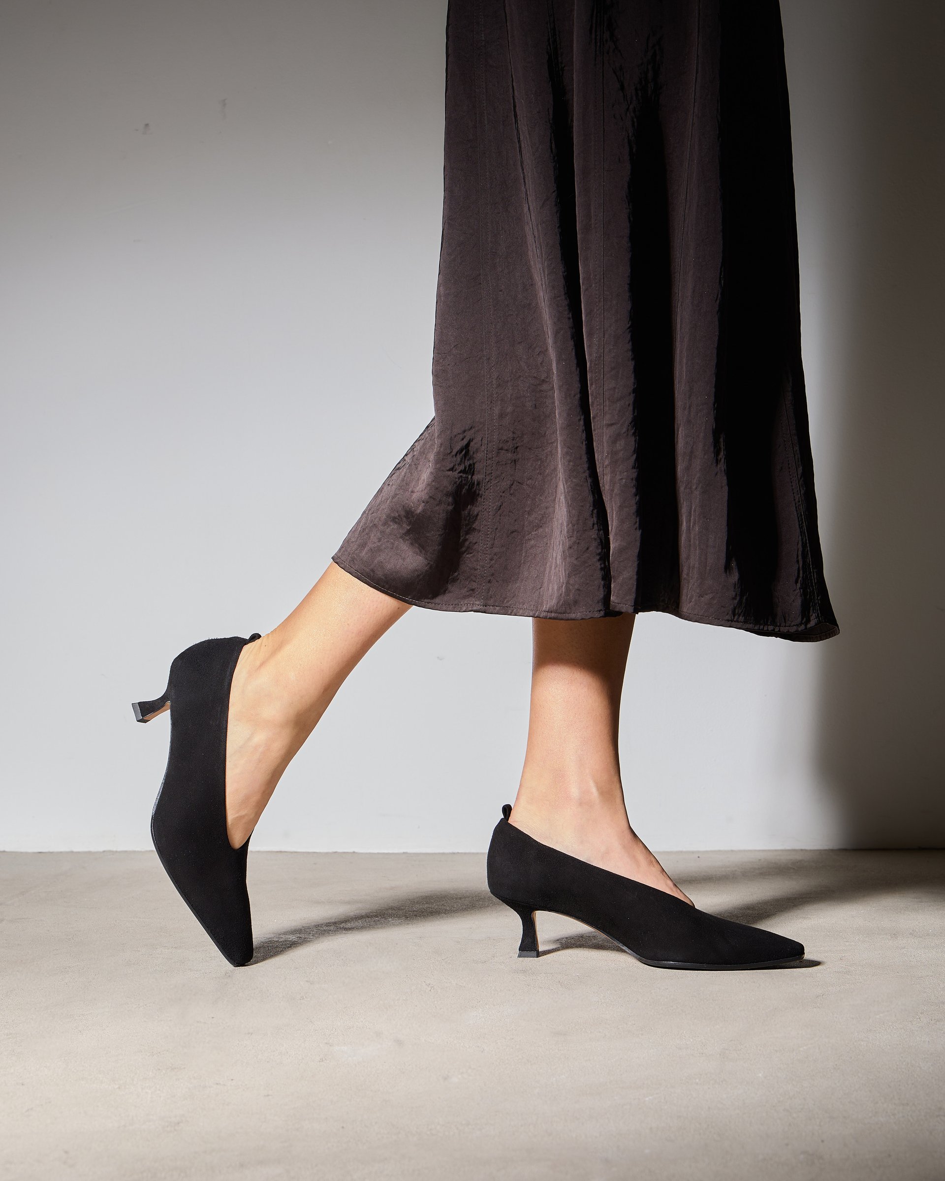 Черные замшевые туфли на каблуке - Image 5 of 5