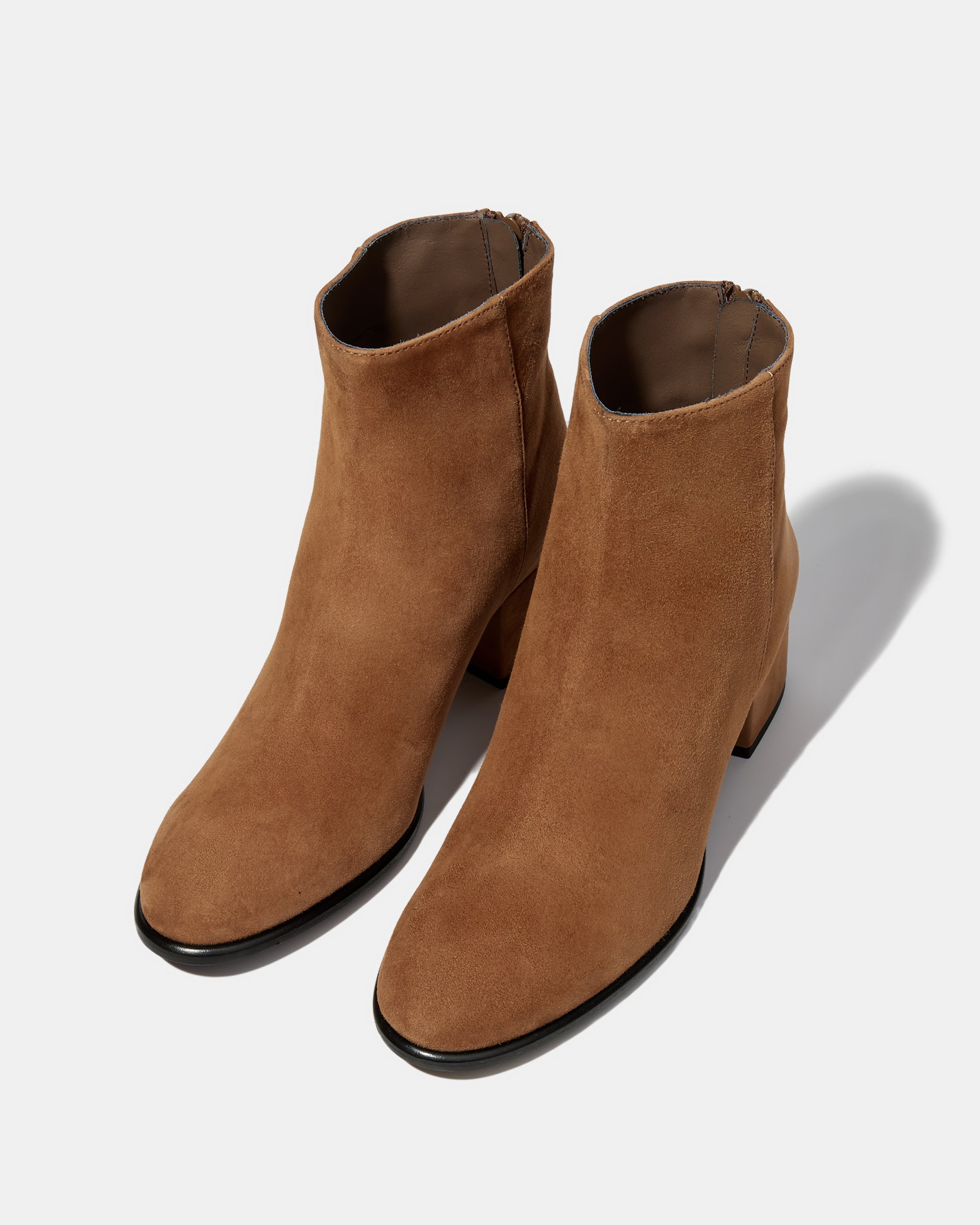 Коричневые замшевые ботильоны на каблуке - Image 2 of 4