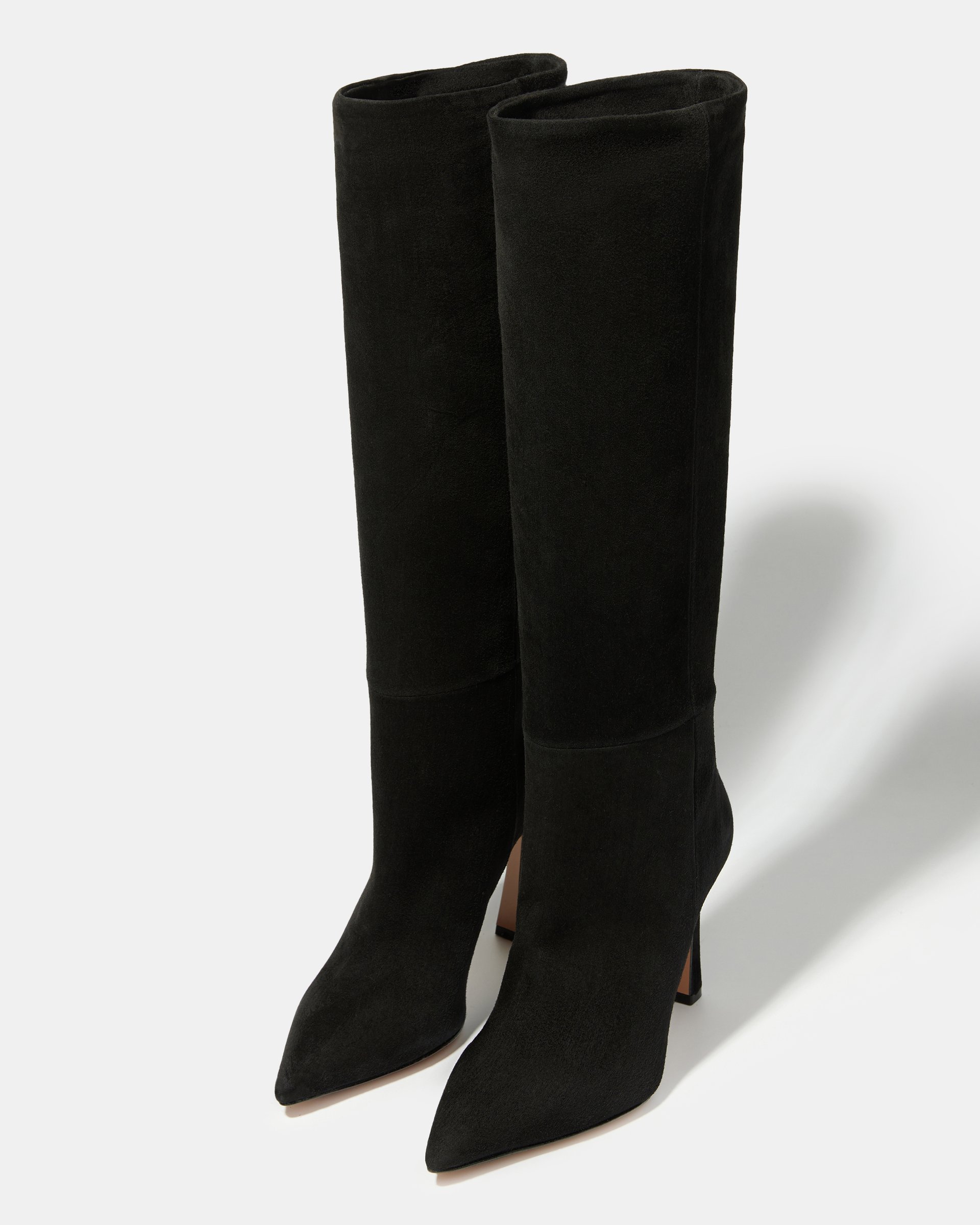 Черные высокие сапоги из натуральной замши - Image 2 of 6