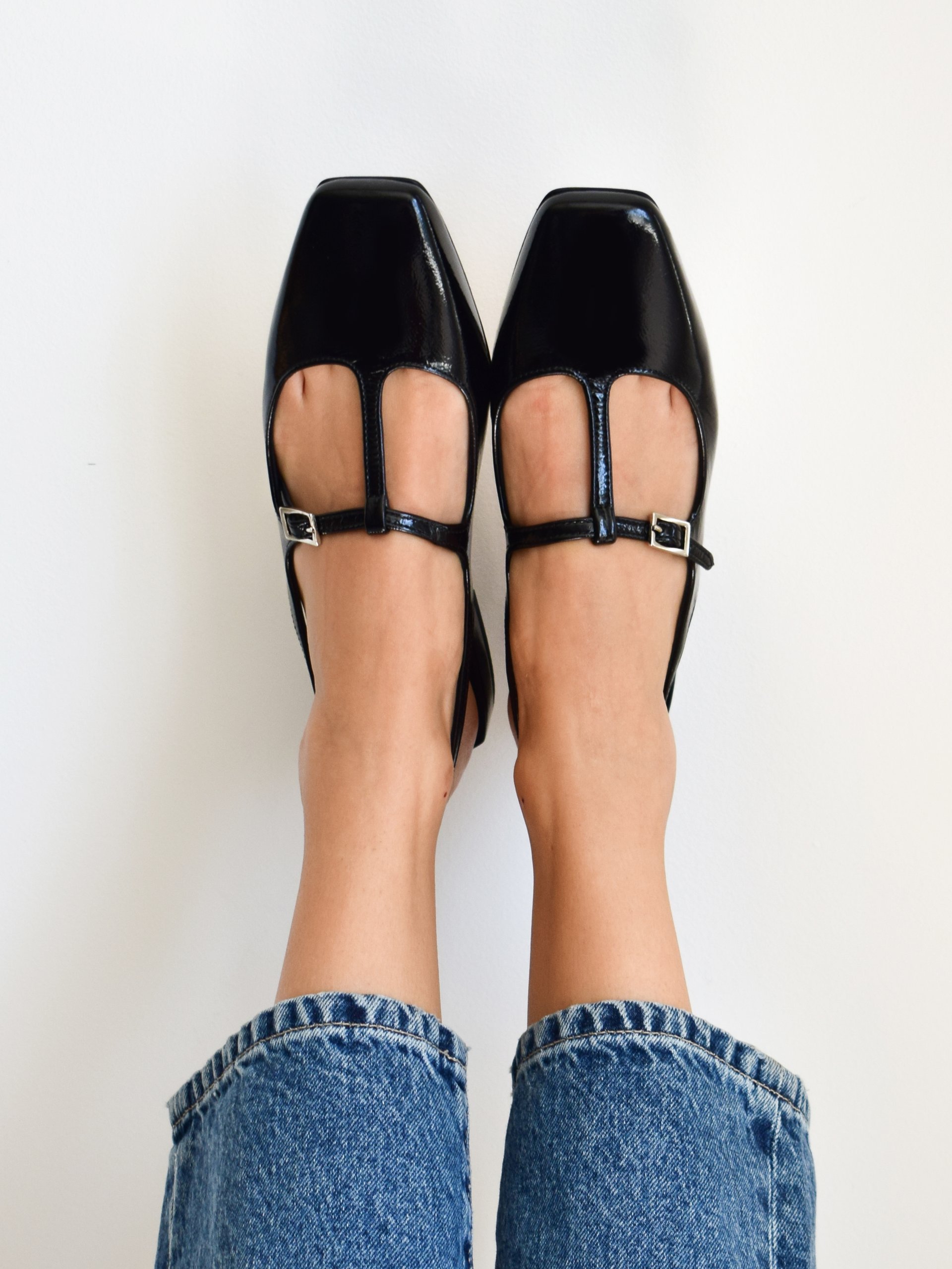 Черные лакированные туфли с ремешками - Image 5 of 5