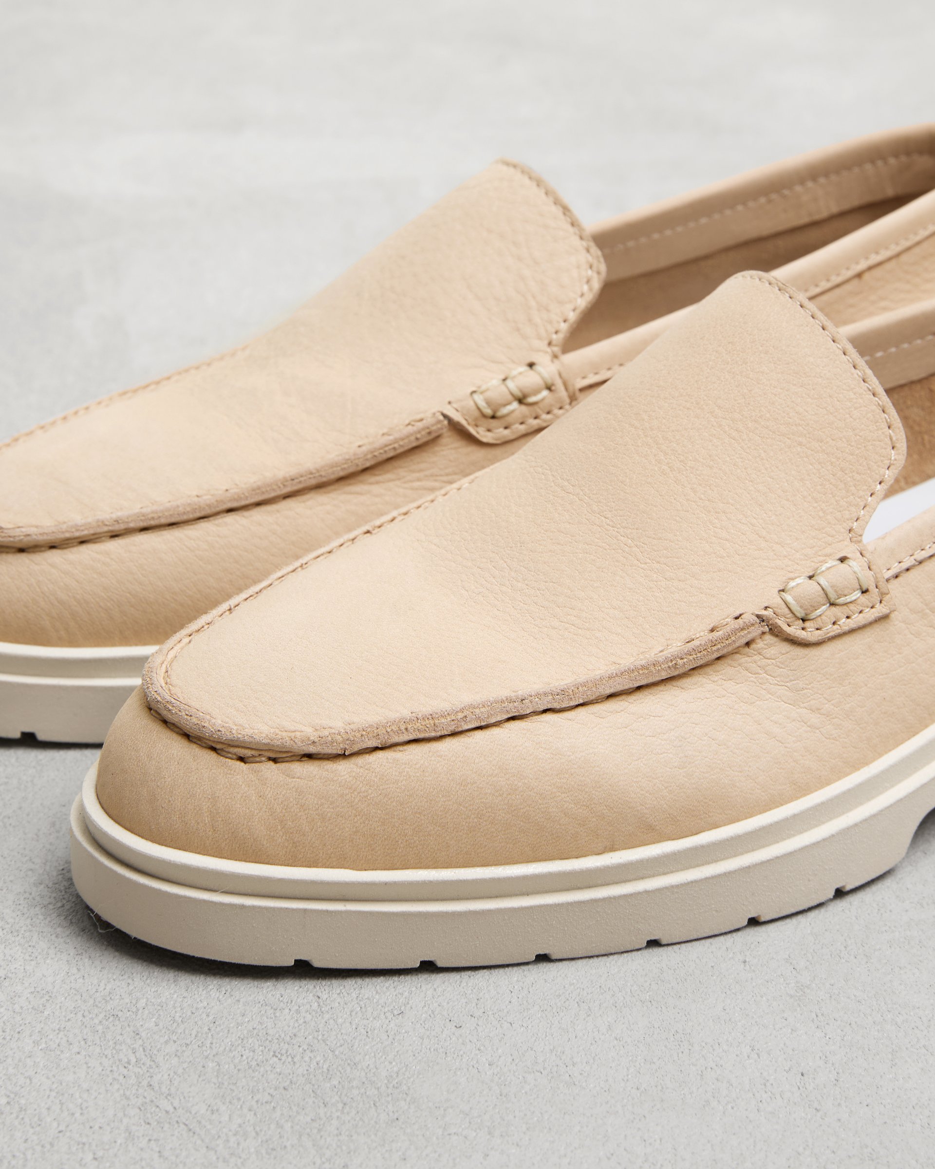 Кремовые кожаные лоферы - Image 4 of 7