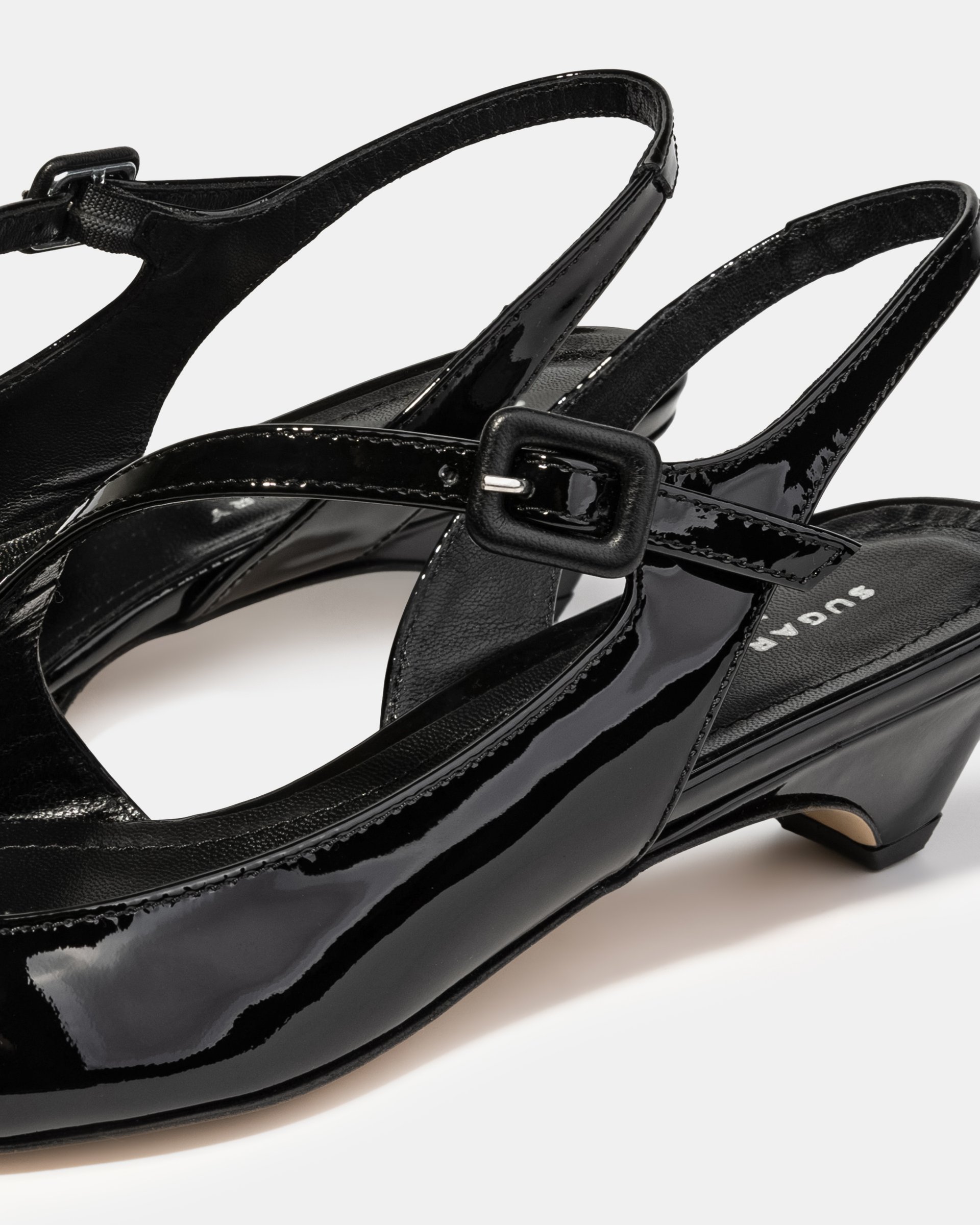 Черные лакированные туфли с ремешками - Image 4 of 4