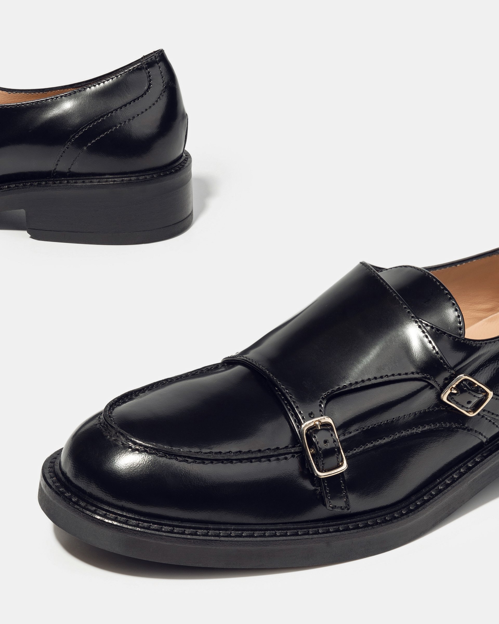 Черные кожаные туфли-монки - Image 4 of 5