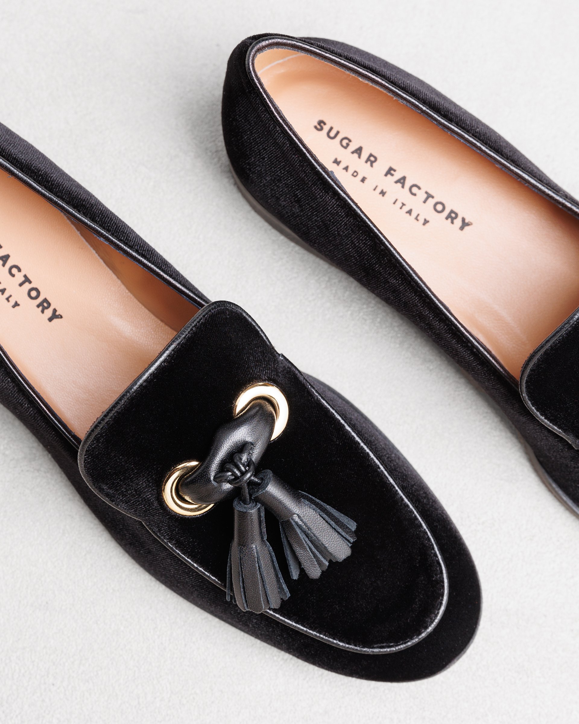 Черные бархатные лоферы - Image 4 of 6