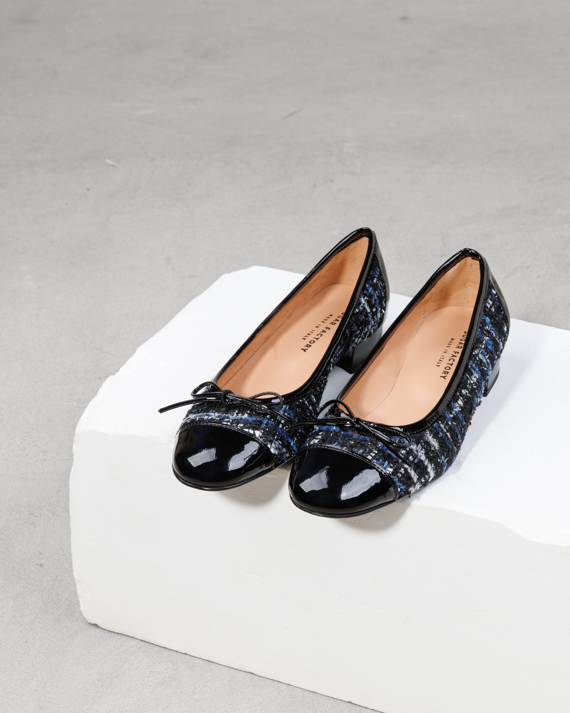 Черно-синие балетки - Image 2 of 8