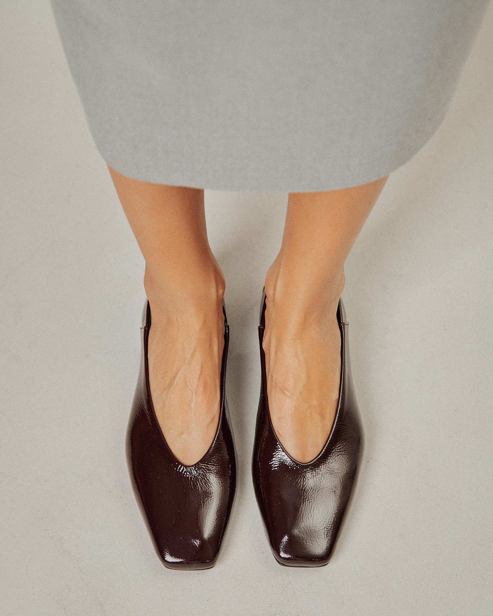 Темно-бордовые лаковые туфли - Image 5 of 6