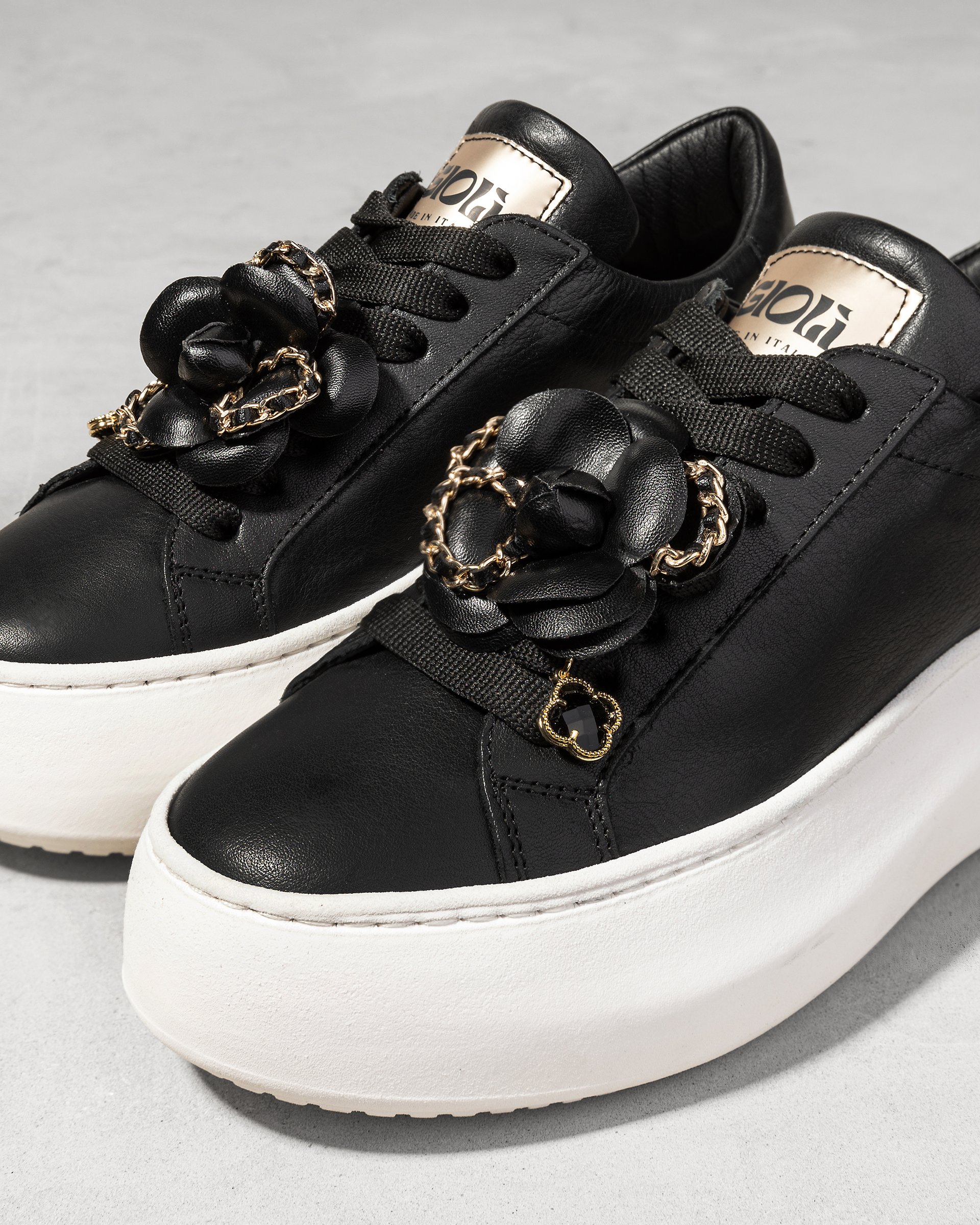 Чёрные кожаные кеды - Image 4 of 4