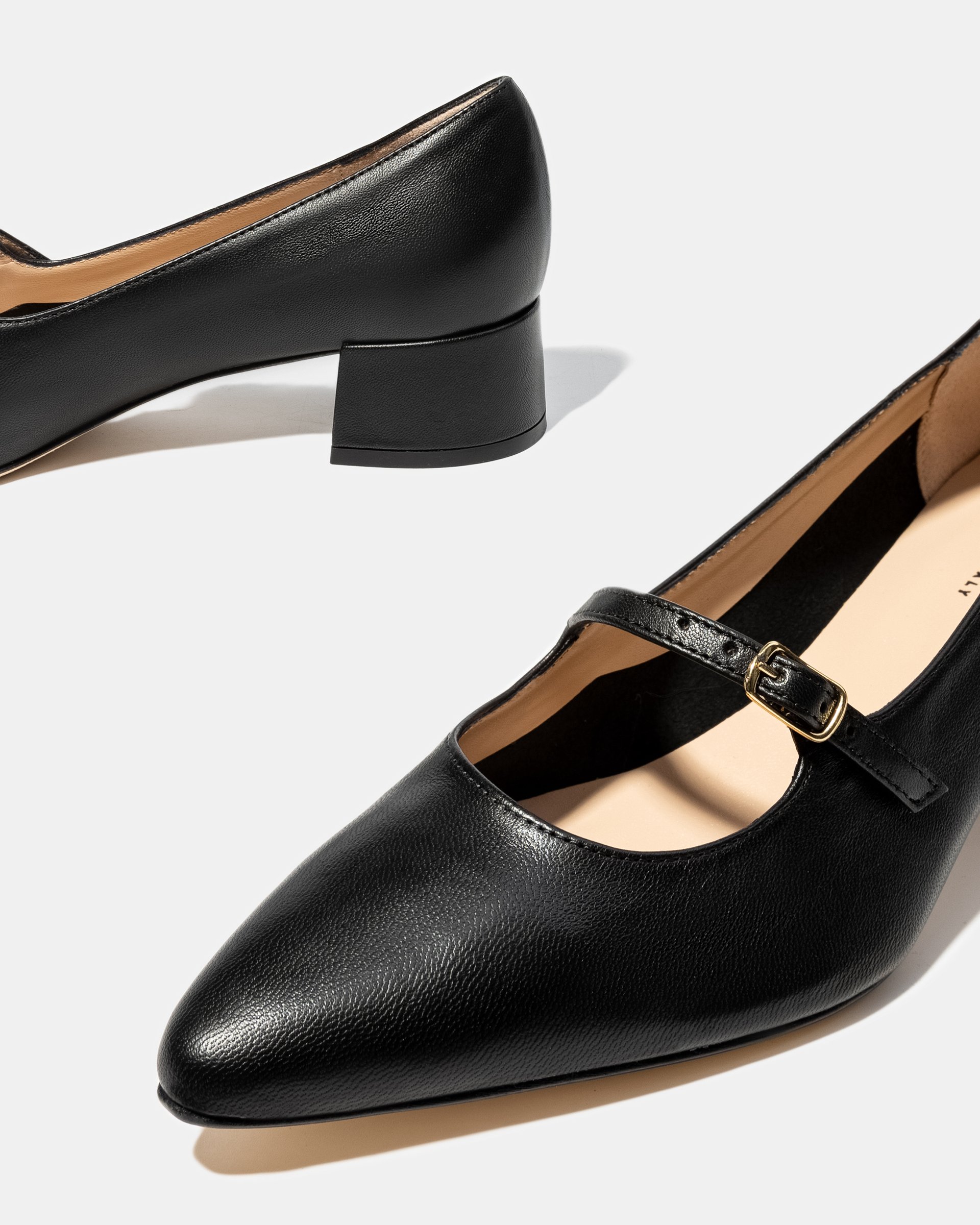 Черные кожаные туфли на каблуке - Image 4 of 4