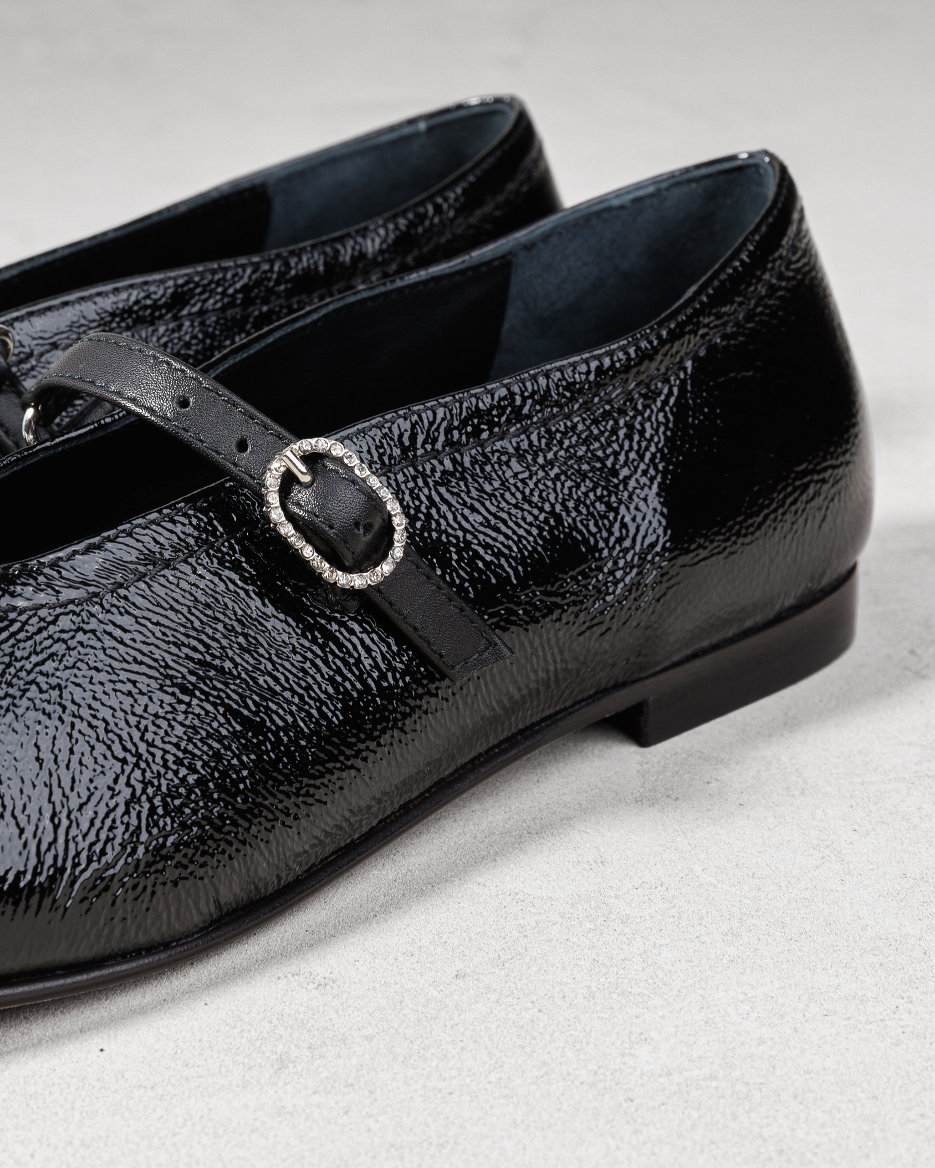 Черные лакированные балетки - Image 4 of 6