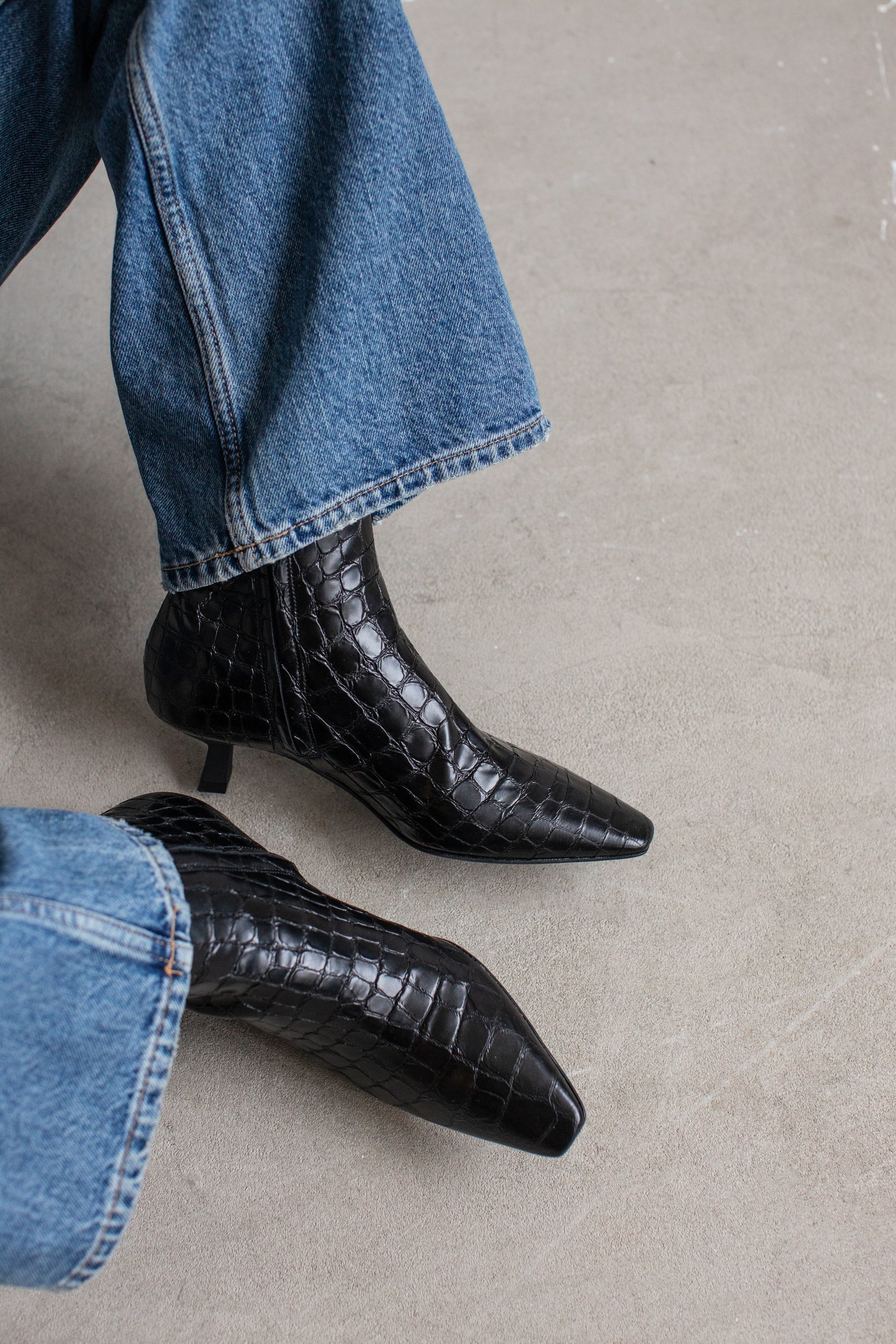 Черные кожаные ботильоны - Image 5 of 5